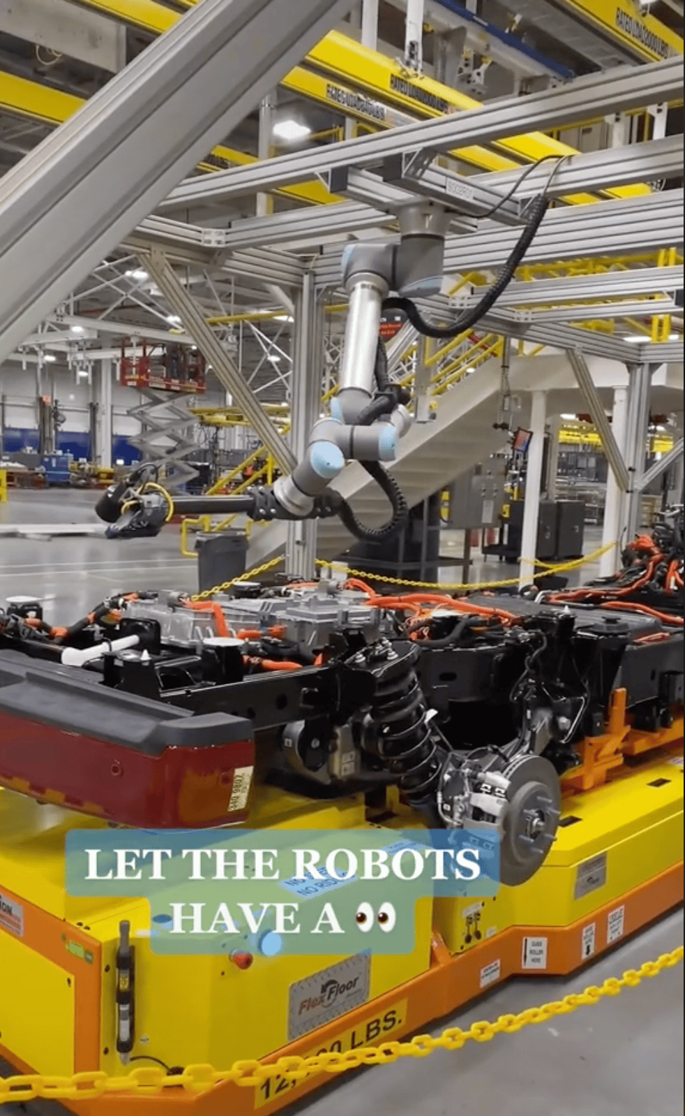 Ford F-150 Lightning F-150 Lightning Production Assembly Plant Video Shared by Ford on Tiktok f150 lightning production assembly line plant 4