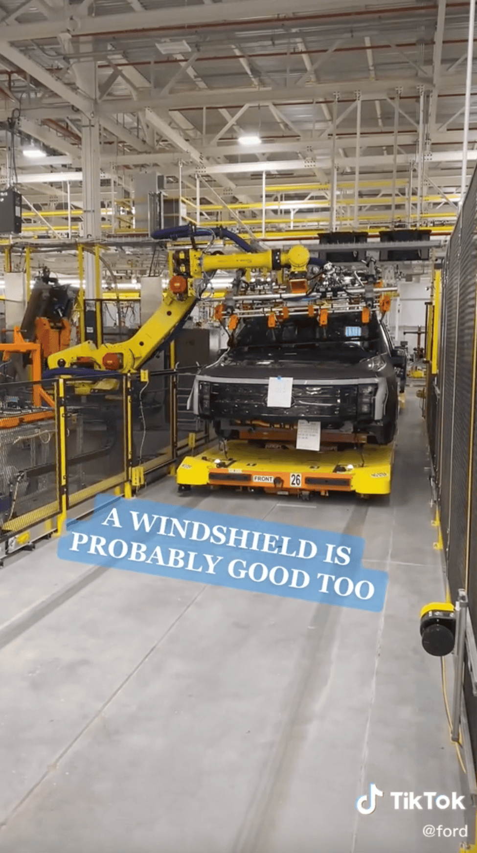 Ford F-150 Lightning F-150 Lightning Production Assembly Plant Video Shared by Ford on Tiktok f150 lightning production assembly line plant 6