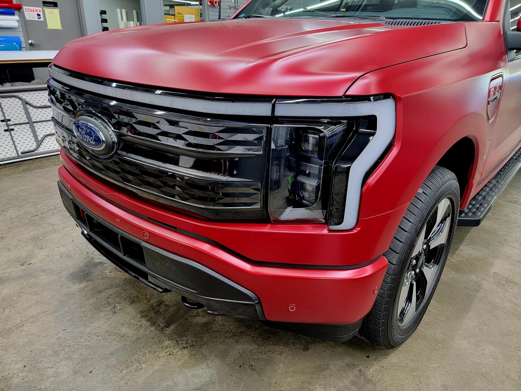 Ford F-150 Lightning Tinted front light bar on F150 Lightning using special tint made for lights F1D83388-11ED-419C-800F-18F547F4C5FD