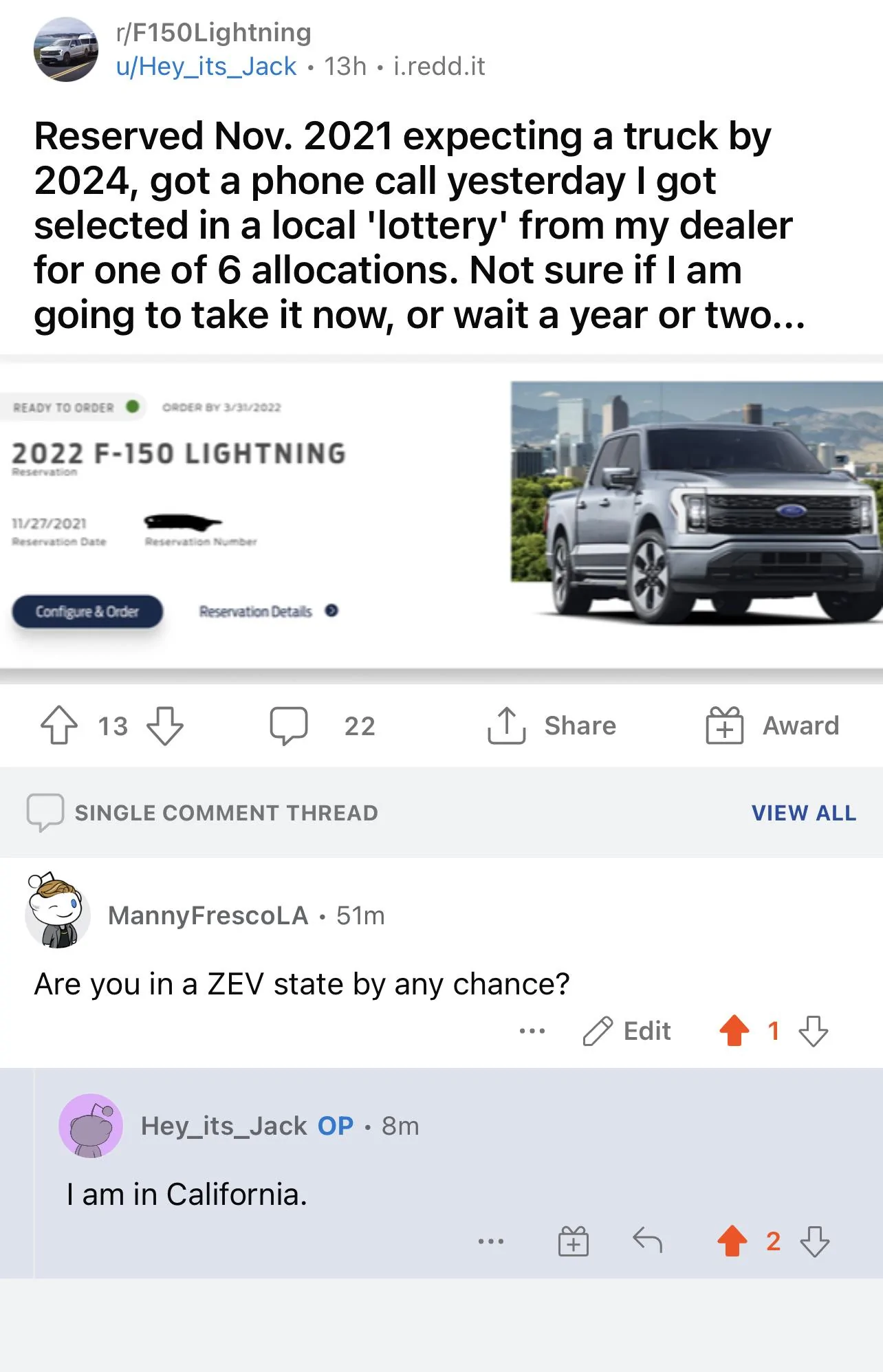 ZEV States being prioritized. Ford Lightning Forum For F150