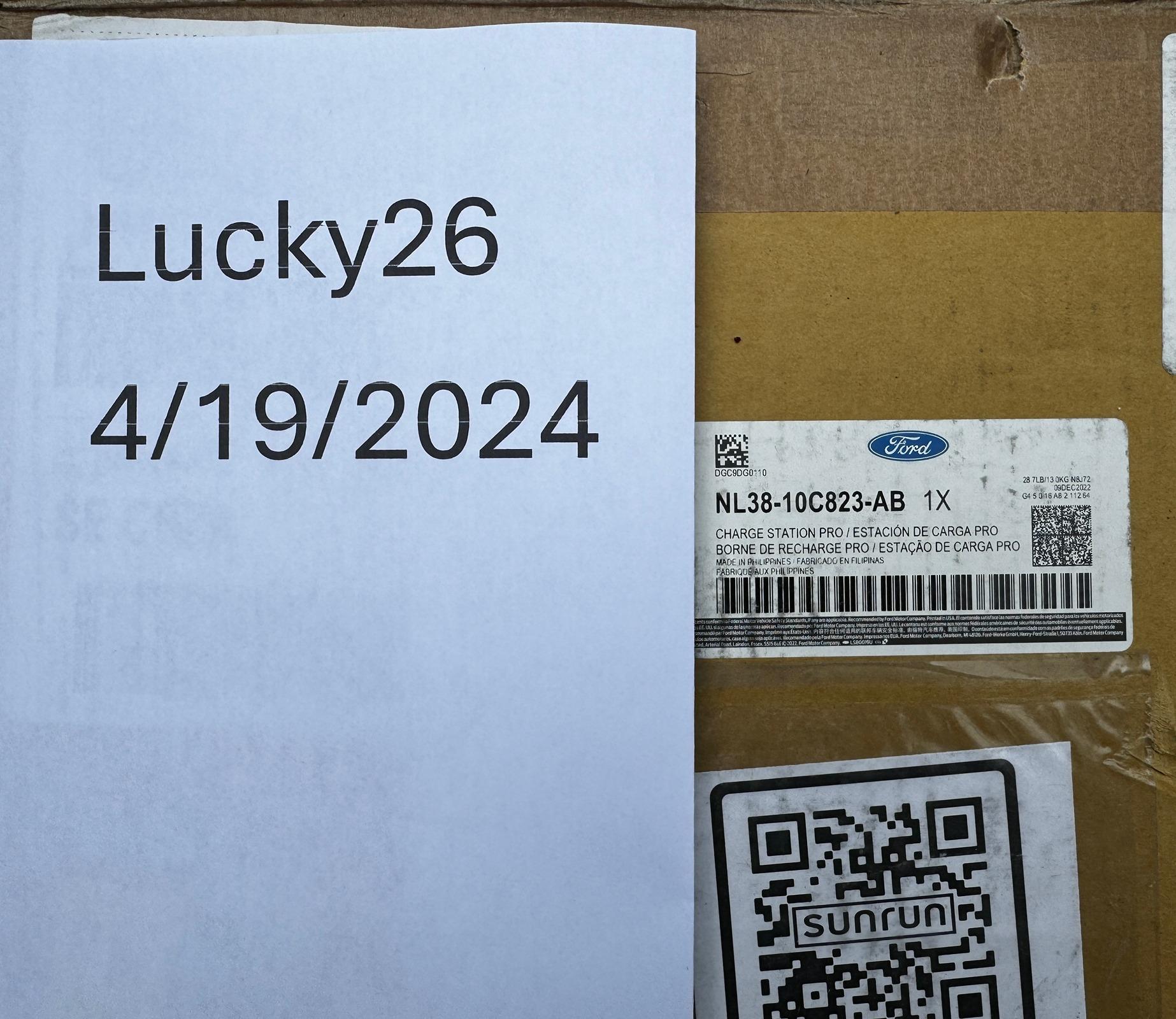 Ford F-150 Lightning Ford Charge Station Pro for $500 (OBO) for pickup or pay for shipping FCSP