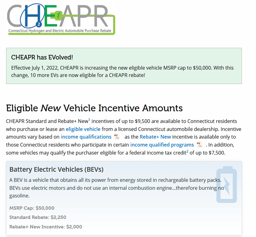 Ford F-150 Lightning Connecticut (CHEAPR) BEV Rebate Incentives for Extended Lightning Pros? firefox_Hx2FMbq05v