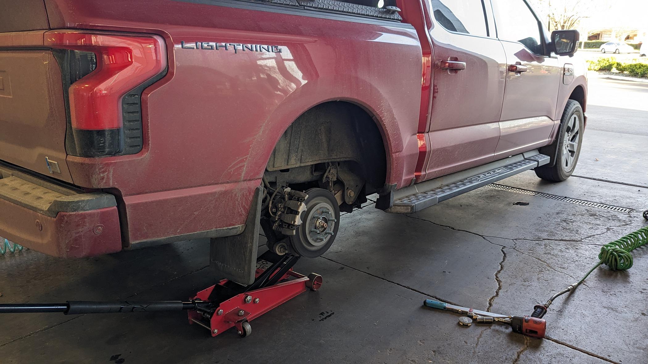 Ford F-150 Lightning Trip from SE Michigan to California, and back flat tire