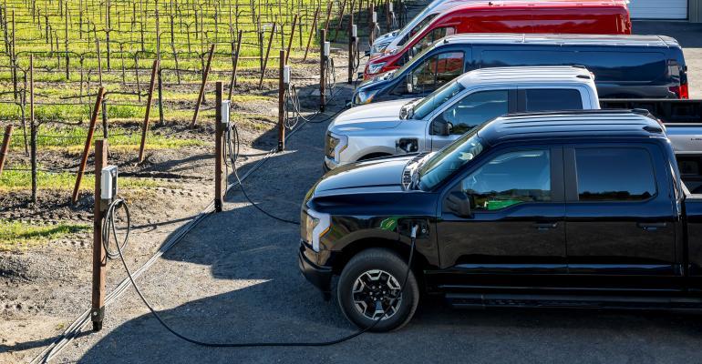 Ford F-150 Lightning Lightning Pros First To Come off the Line? Ford F-150 Lightning  E-Transit-Sonoma County 1