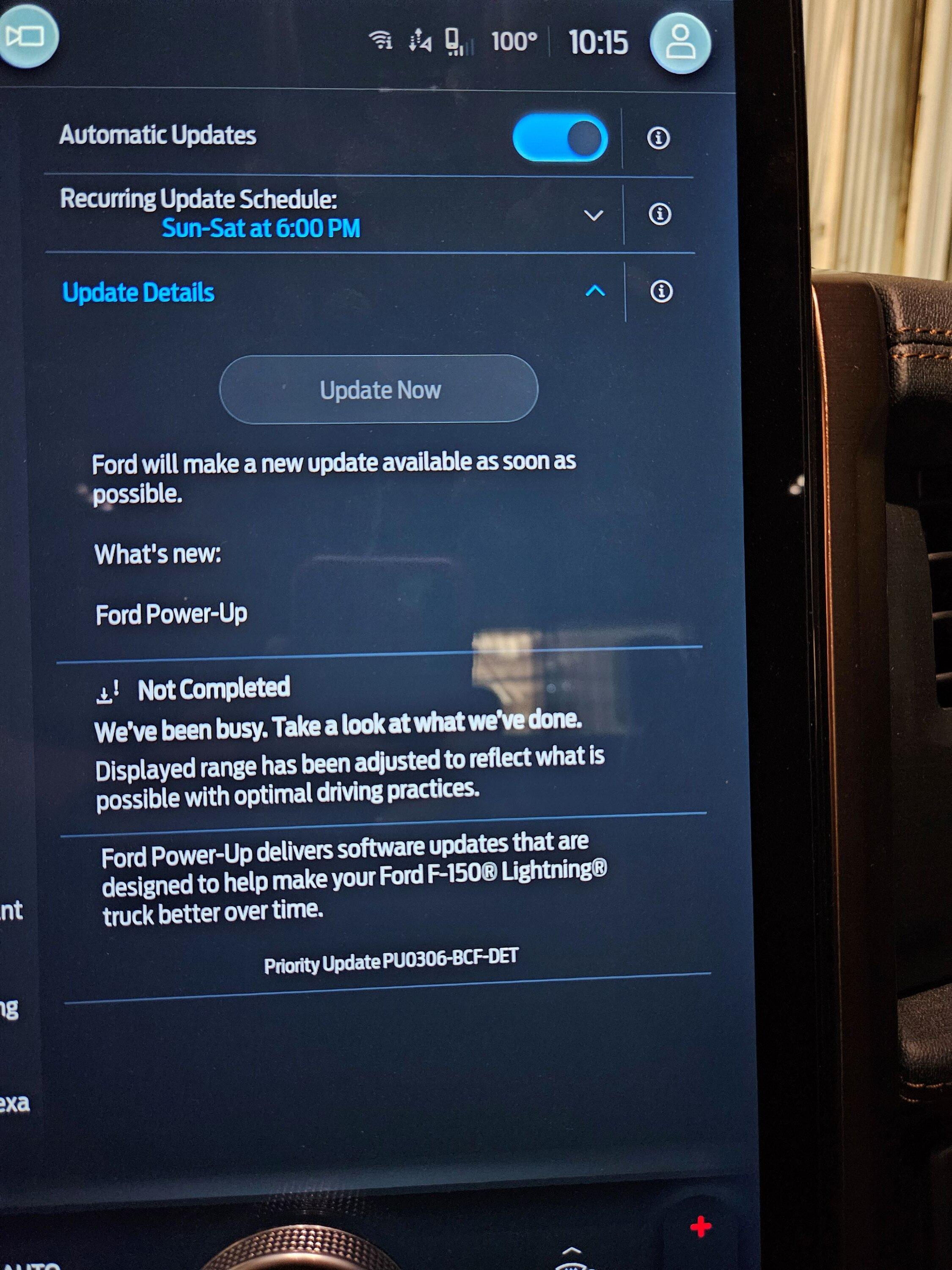 Ford F-150 Lightning PowerUp update not downloading...  am I going to have to do a battery disconnect? ford pass
