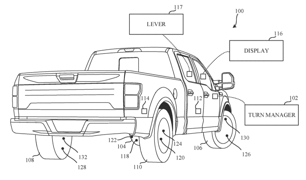 Ford F-150 Lightning Tank Turn Patent Ford-Patent-EV-Tank-Turn-Capability-003