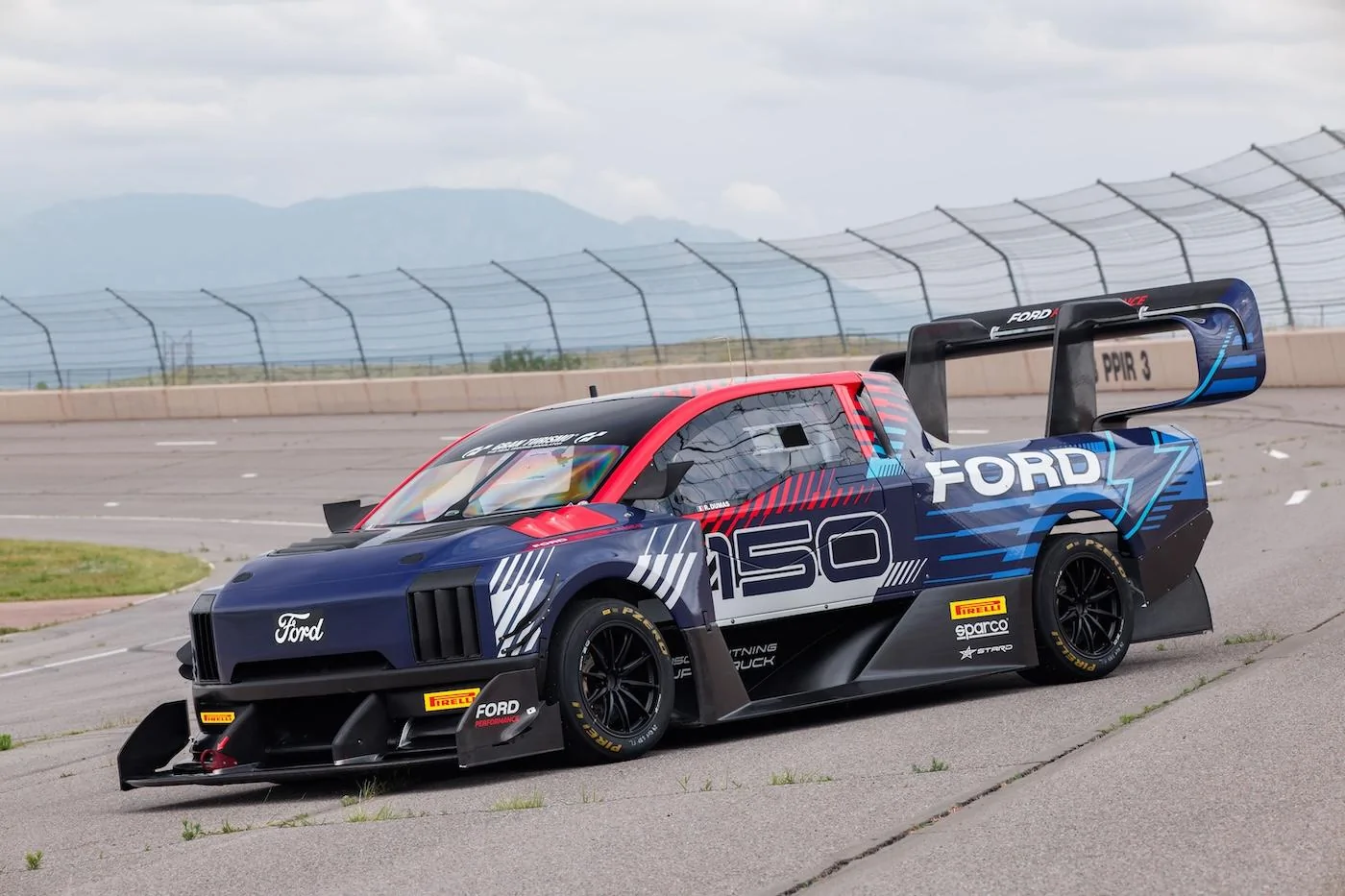 Ford F-150 Lightning F-150 Lightning SuperTruck EV Demonstrator will take on Pikes Peak Hill Climb - June 23, 2024 FordPerformanceSuperTruckRev8