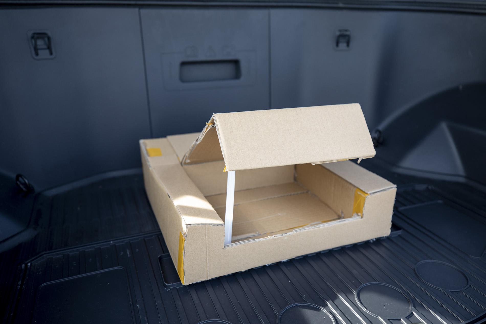 Ford F-150 Lightning 2022 F-150 Lightning's Mega Power Frunk Began as a Cardboard Prototype Frunk&box01