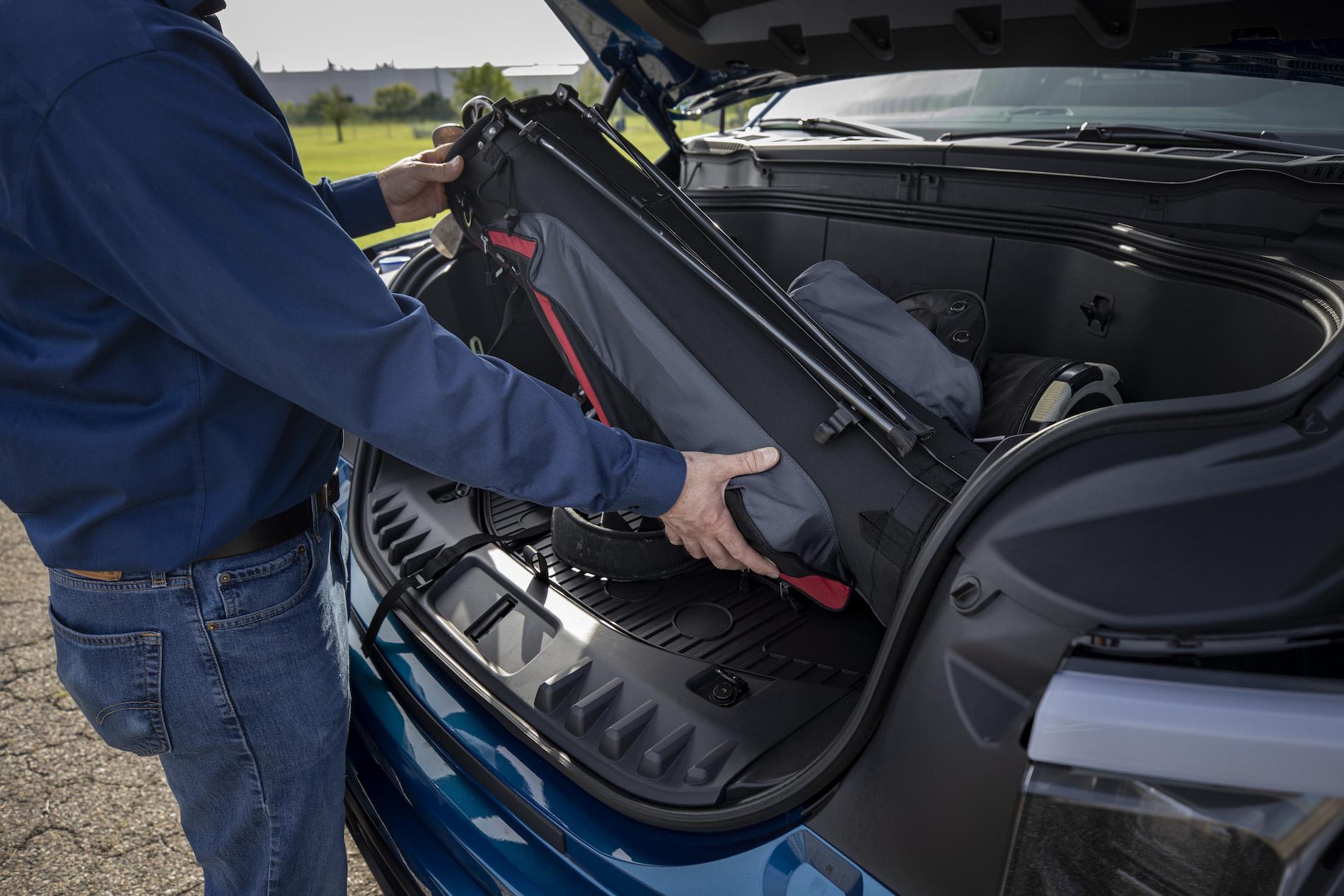 Ford F-150 Lightning 2022 F-150 Lightning's Mega Power Frunk Began as a Cardboard Prototype Frunk&box04