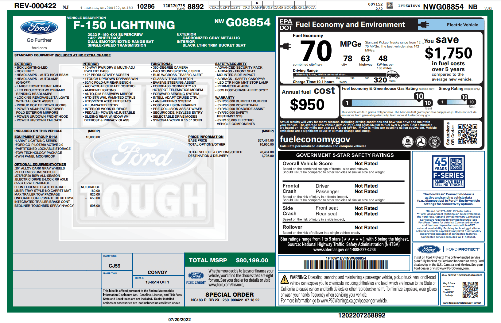 Ford F-150 Lightning Inflation Reduction Act -- MSRP Cap x F150 Lightning 2023 MSRP Conjecture - Extended Range (ER) under $80K possible? Gn8JiIu