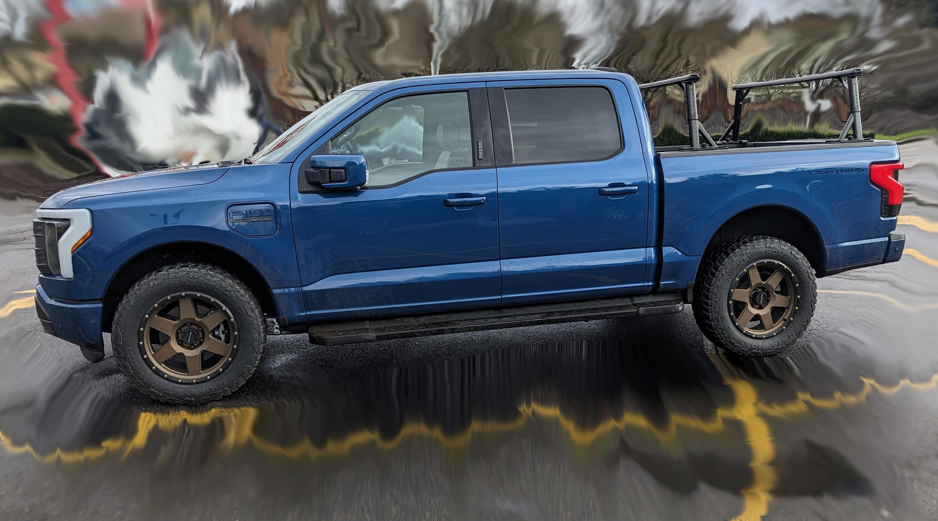 Ford F-150 Lightning Would a 20x9 6x135 18ET wheel work for our truck? Would the stock tire work on that size? Link inside to wheels... goldwheels