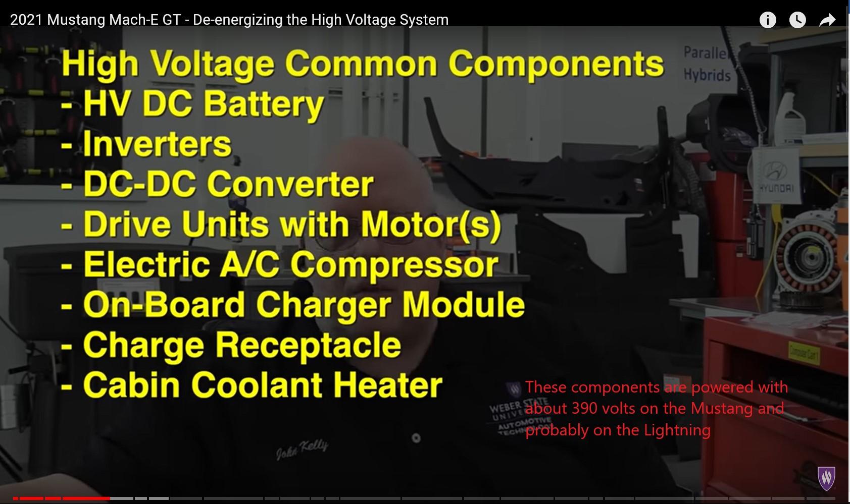 Ford F-150 Lightning Why isn't the 12v battery always charged? High Voltage Components on Mustan