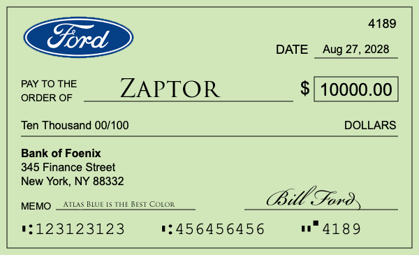 Ford F-150 Lightning 10 K Refund. How-to-write-a-check-for-10000-dollars