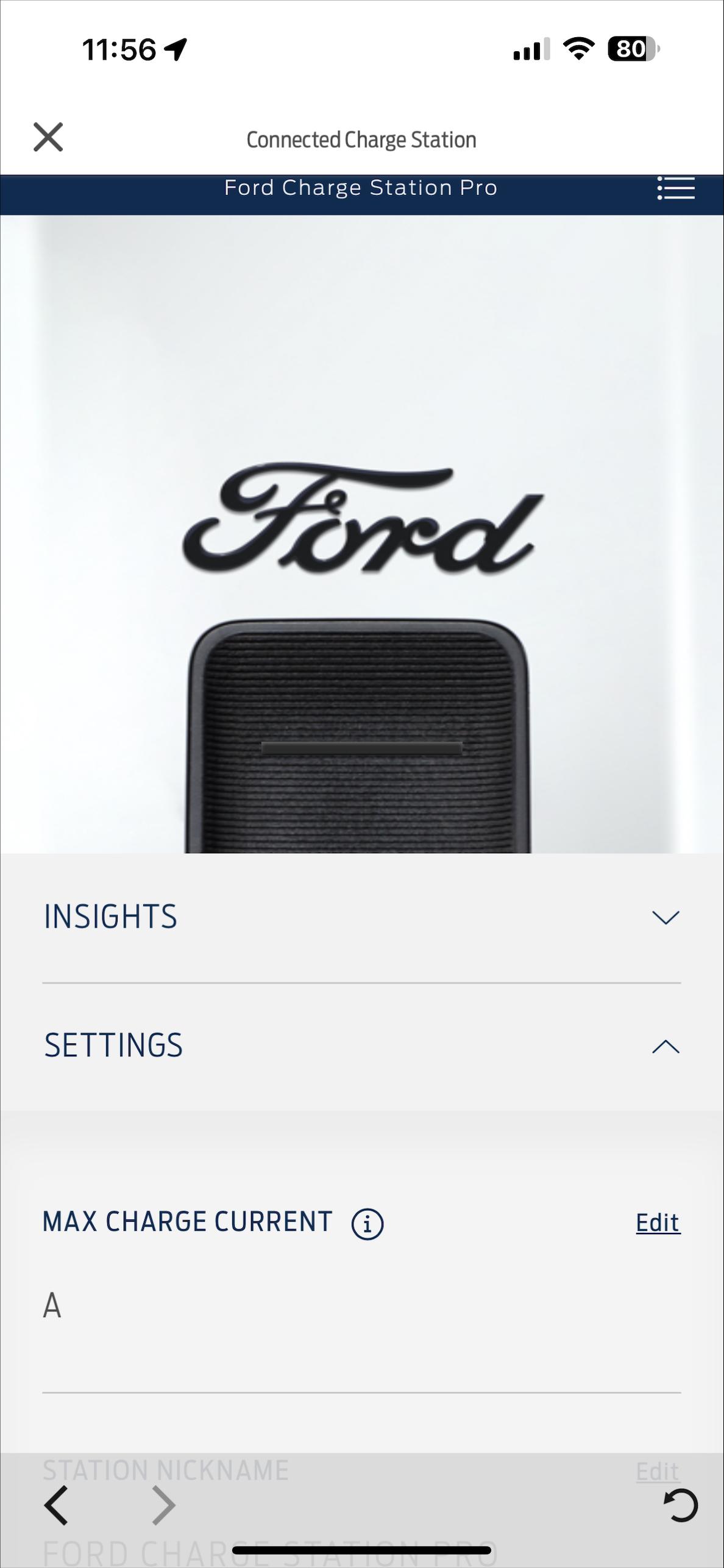 Ford F-150 Lightning Ford Charge Station Pro - Max Charge Current - Will Not Save Settings - "Charge Station Connector Not Found" Image 1