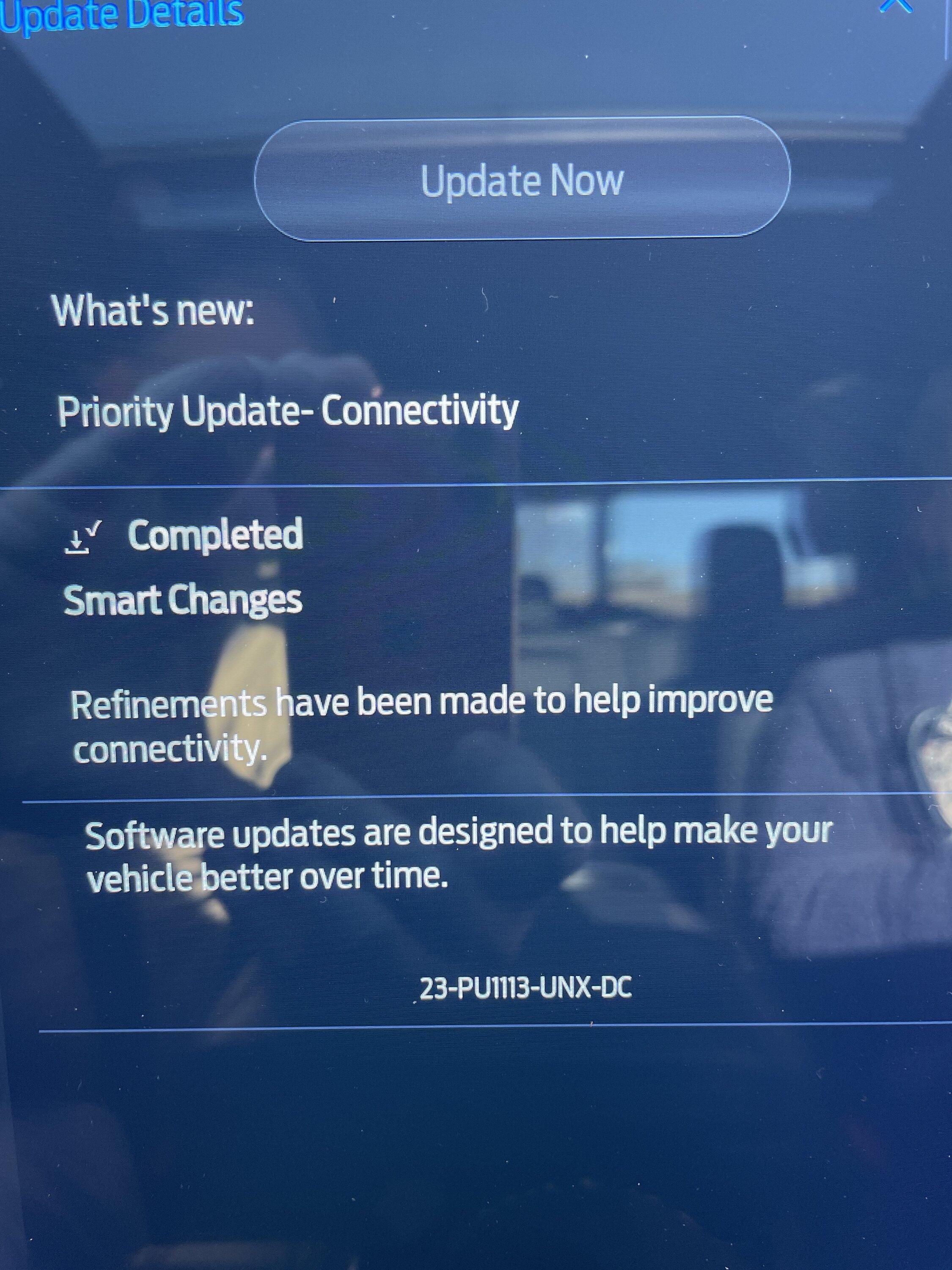 Ford F-150 Lightning Priority Update-23-PU1113-UNX-DC [Connectivity] image