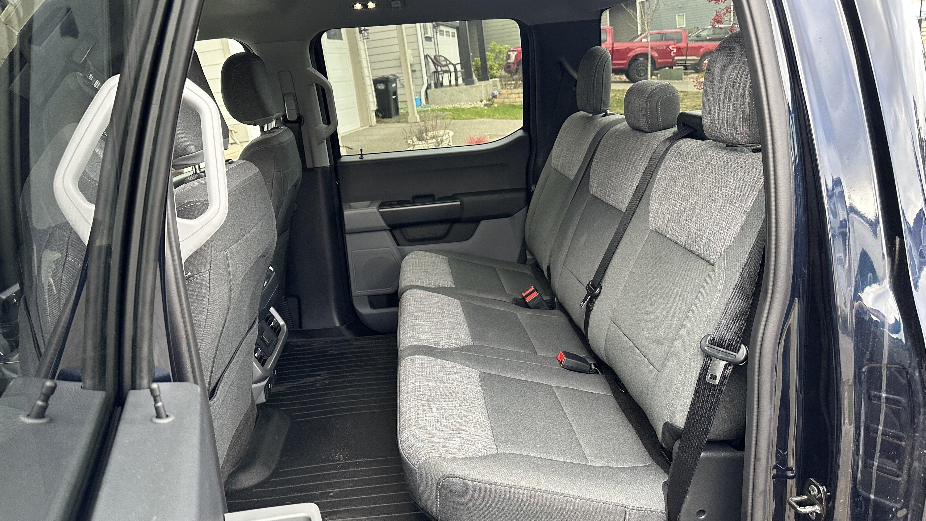 Ford F-150 Lightning Changed Pro Seats to XLT Seats by changing OEM seat covers IMG-5725