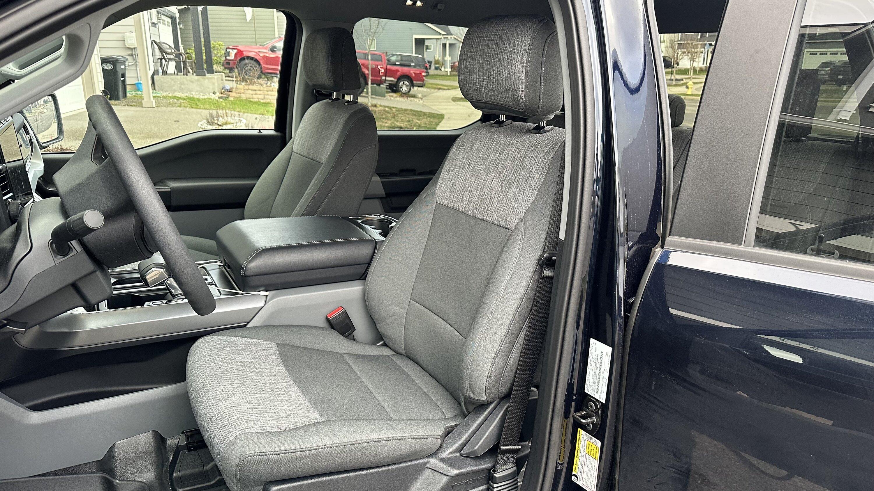 Ford F-150 Lightning Changed Pro Seats to XLT Seats by changing OEM seat covers IMG-5727