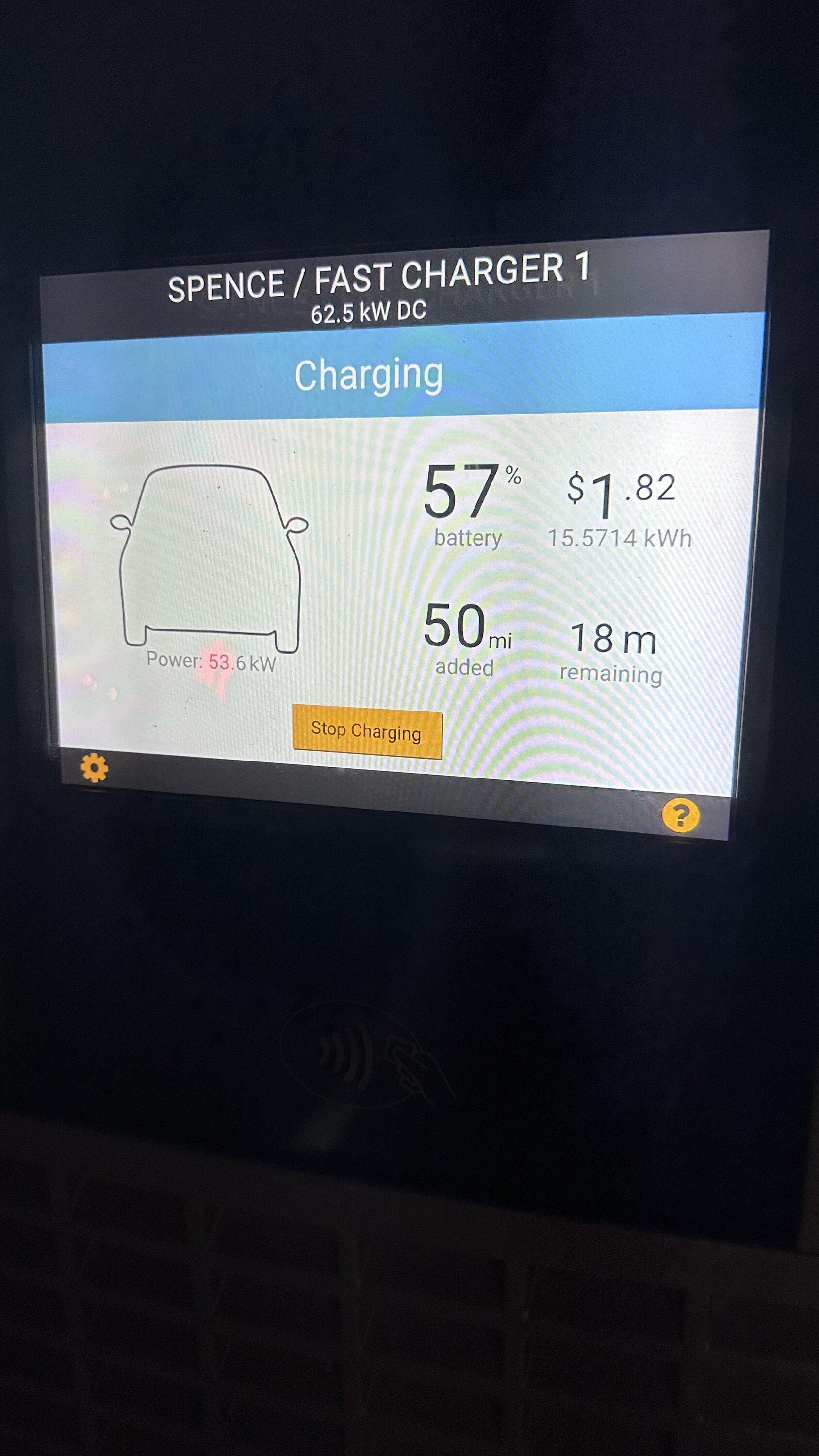 Ford F-150 Lightning Comparison: EA vs CP vs EVgo trip charging IMG-6841