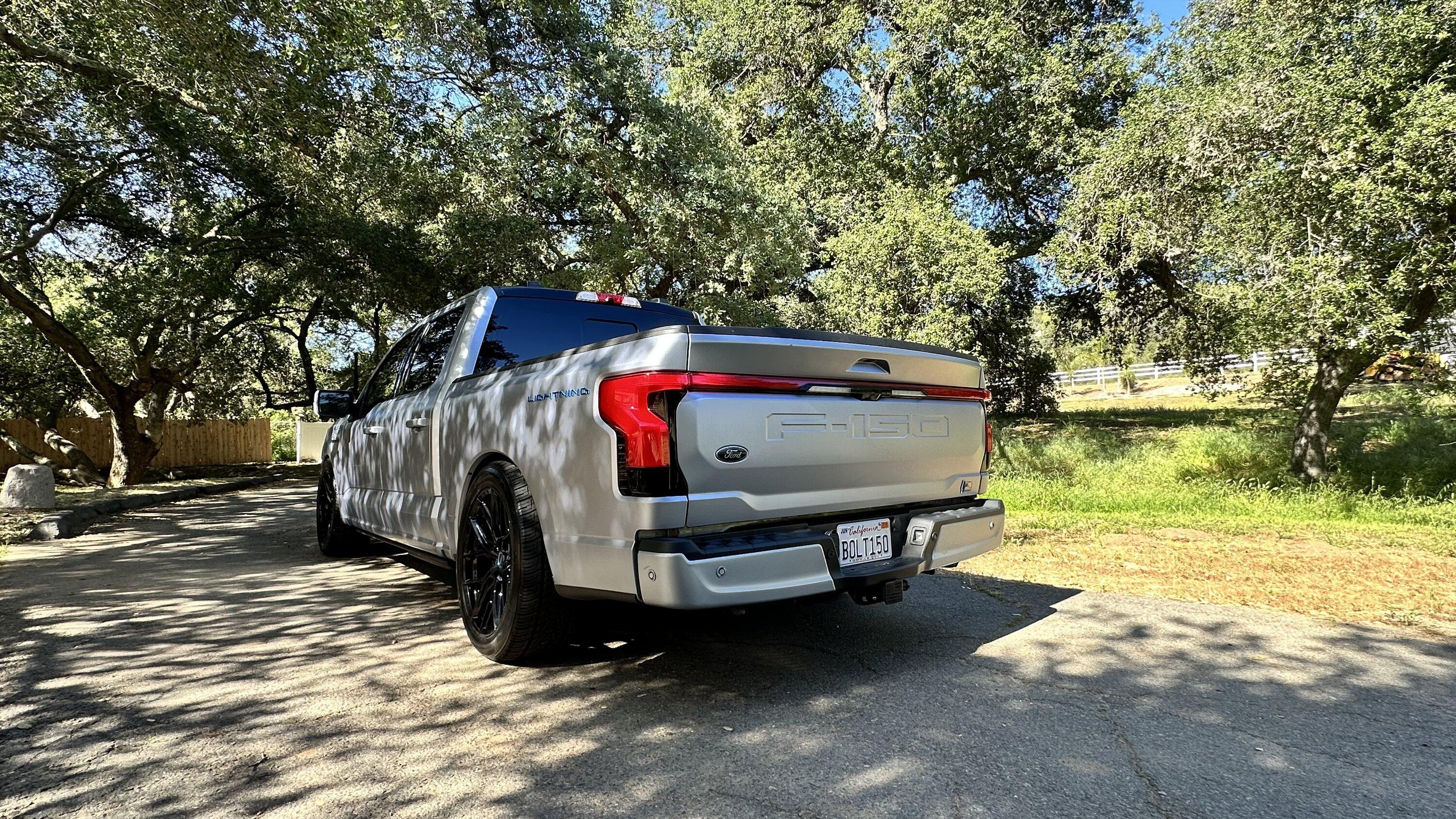 Ford F-150 Lightning Iced Blue Silver Lightning Build. Mods: PPF matte finish, Line-X, gloss black painted grille, black wrapped roof, wheels IMG_0276