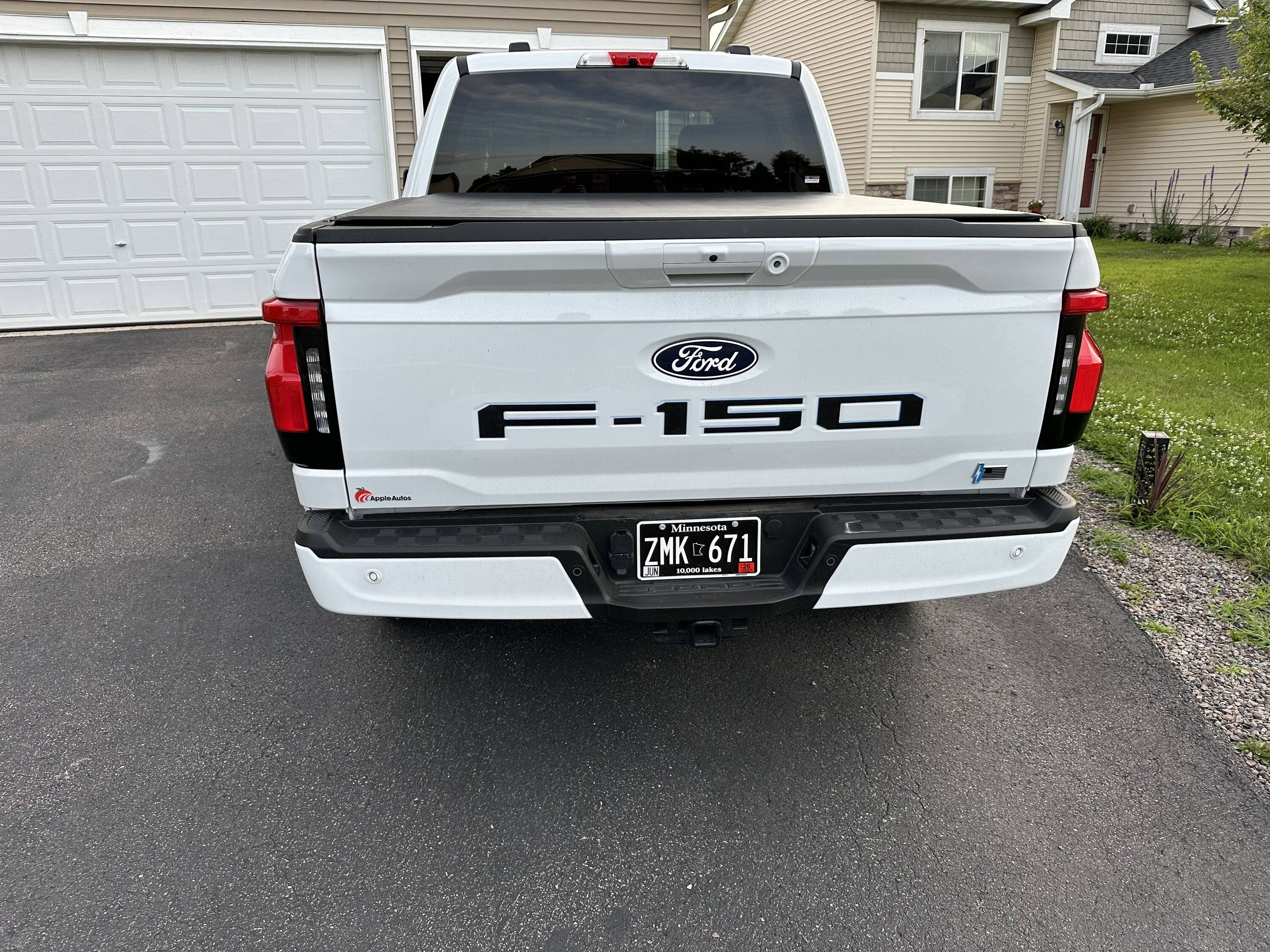 Ford F-150 Lightning 3D printed tailgate decals IMG_0566