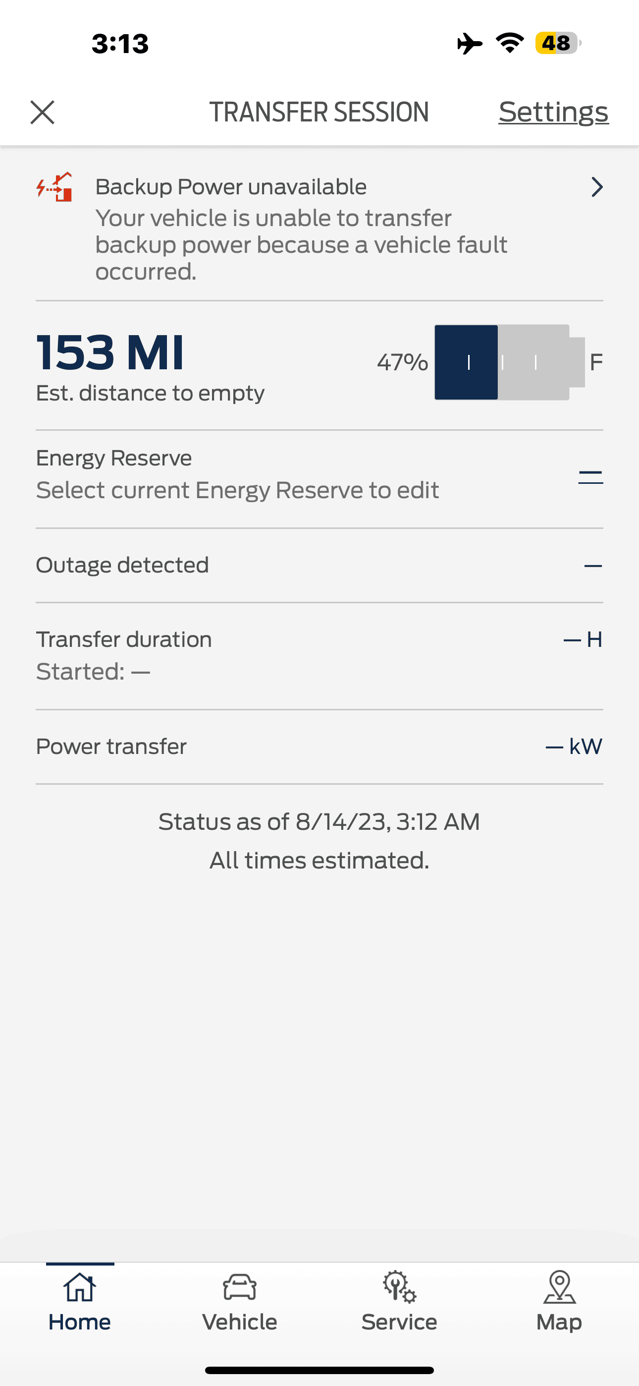 Ford F-150 Lightning Outage Detected - Backup Power Unavailable IMG_0629.PNG