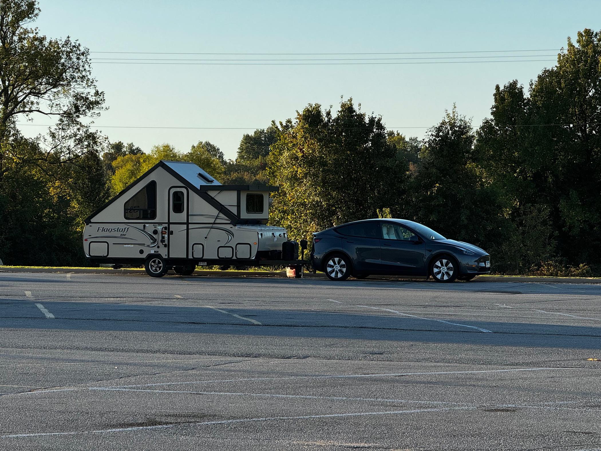 Ford F-150 Lightning First Camping trip with an A-Frame. The Lightning exceeded my expectations IMG_0965