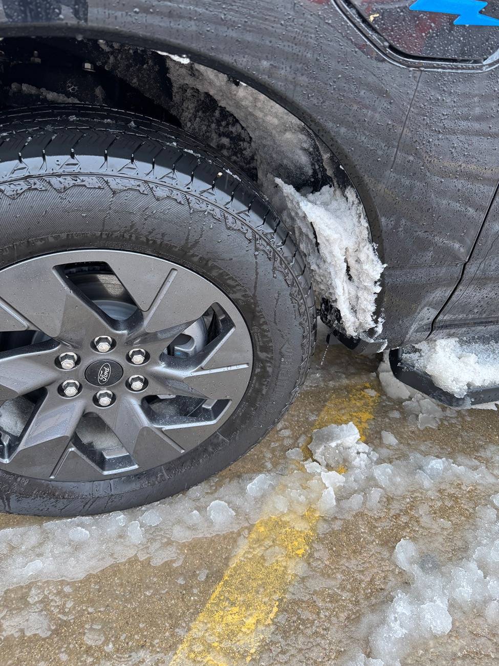 Ford F-150 Lightning Lack of ICE causes a ton of Ice. IMG_1321
