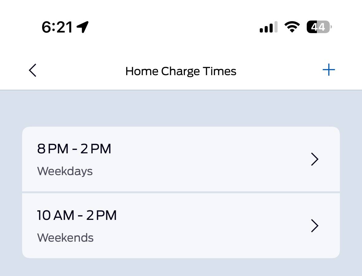Ford F-150 Lightning Preferred charging times ignored IMG_1464