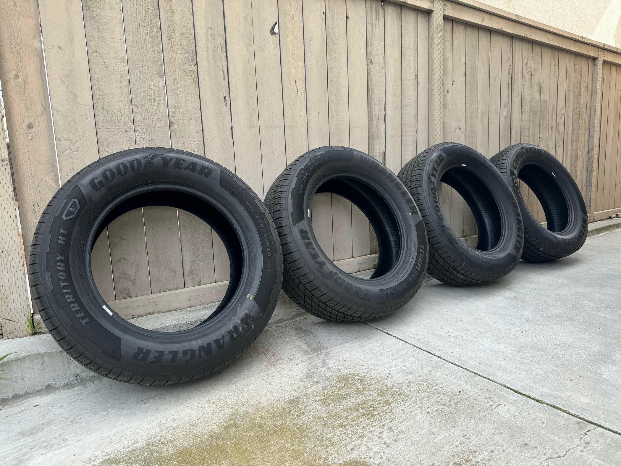 Ford F-150 Lightning Goodyear Wrangler Territory HT 275-60R20 116T 11/32" Tread 700 Miles $500 San Diego, CA IMG_1556