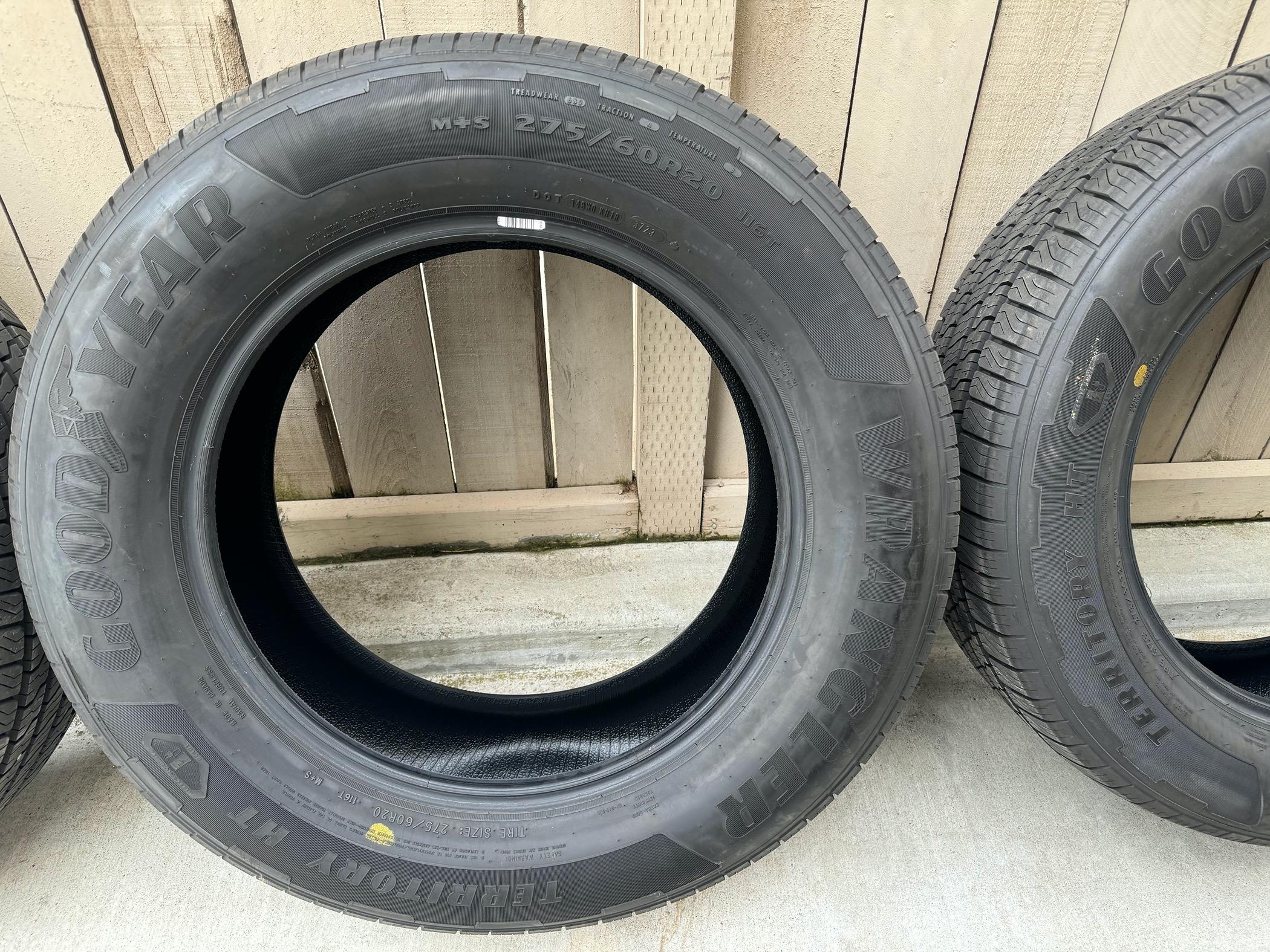 Ford F-150 Lightning Goodyear Wrangler Territory HT 275-60R20 116T 11/32" Tread 700 Miles $500 San Diego, CA IMG_1563