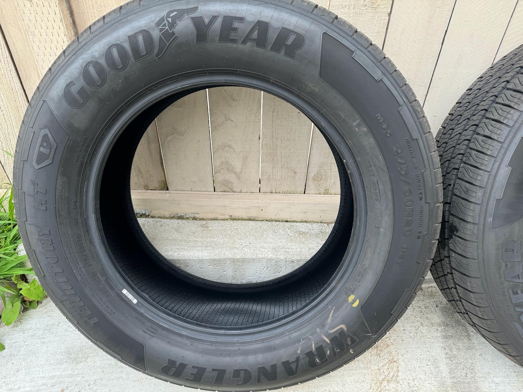 Ford F-150 Lightning Goodyear Wrangler Territory HT 275-60R20 116T 11/32" Tread 700 Miles $500 San Diego, CA IMG_1565