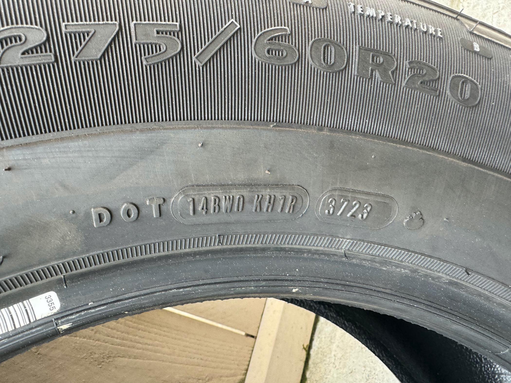 Ford F-150 Lightning Goodyear Wrangler Territory HT 275-60R20 116T 11/32" Tread 700 Miles $500 San Diego, CA IMG_1569