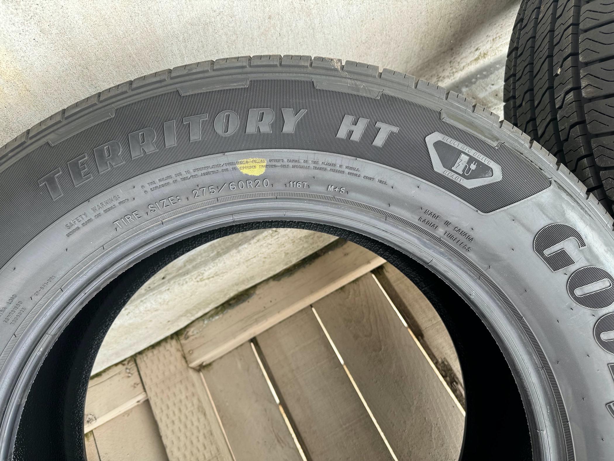 Ford F-150 Lightning Goodyear Wrangler Territory HT 275-60R20 116T 11/32" Tread 700 Miles $500 San Diego, CA IMG_1570