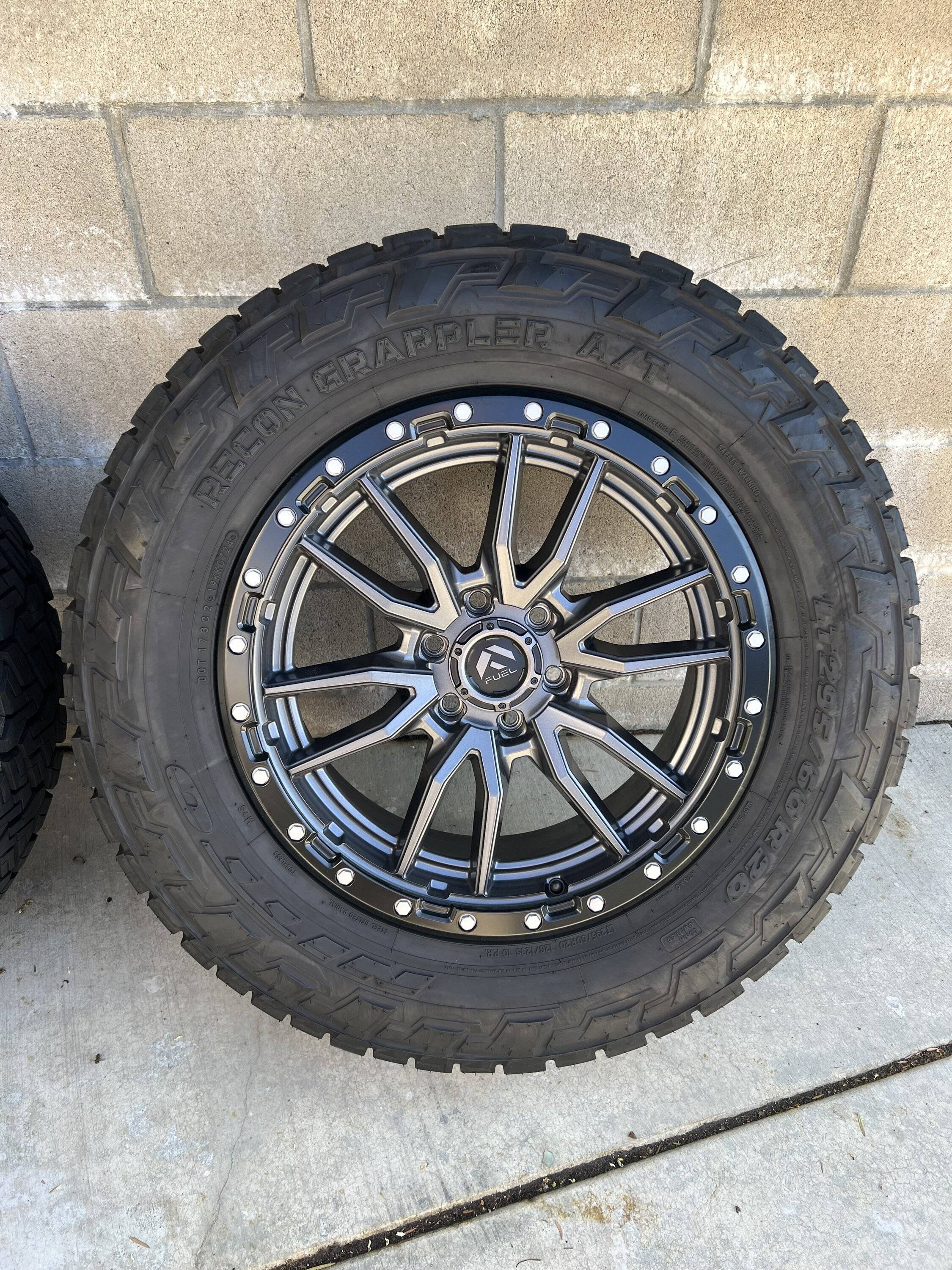 Ford F-150 Lightning 20x9 Fuel Rebels w/LT295/60R20 (34") Nitto Recon Grapplers - $2500 IMG_1994