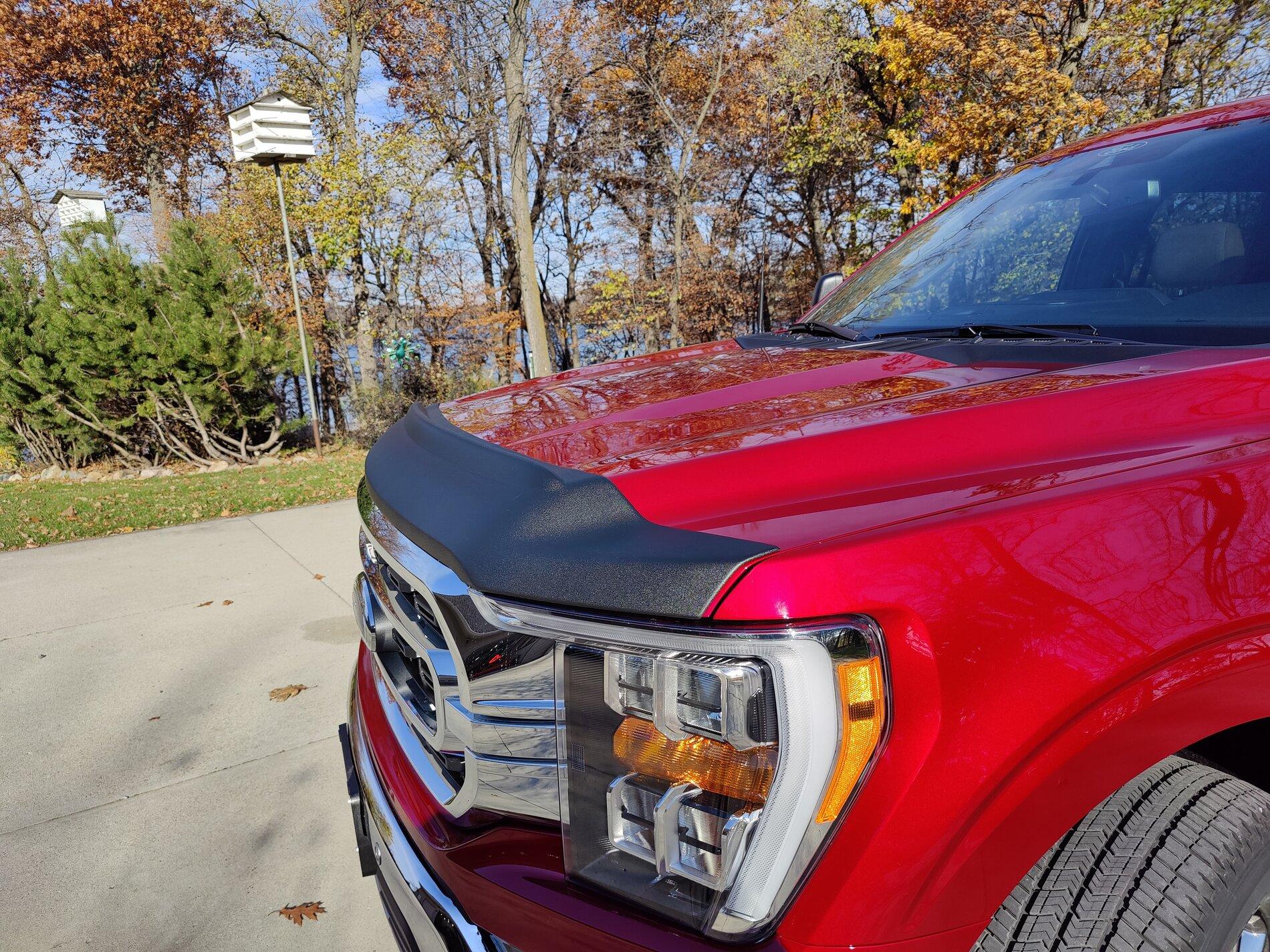 Ford hood deflector and molded splash guards Ford Lightning Forum For