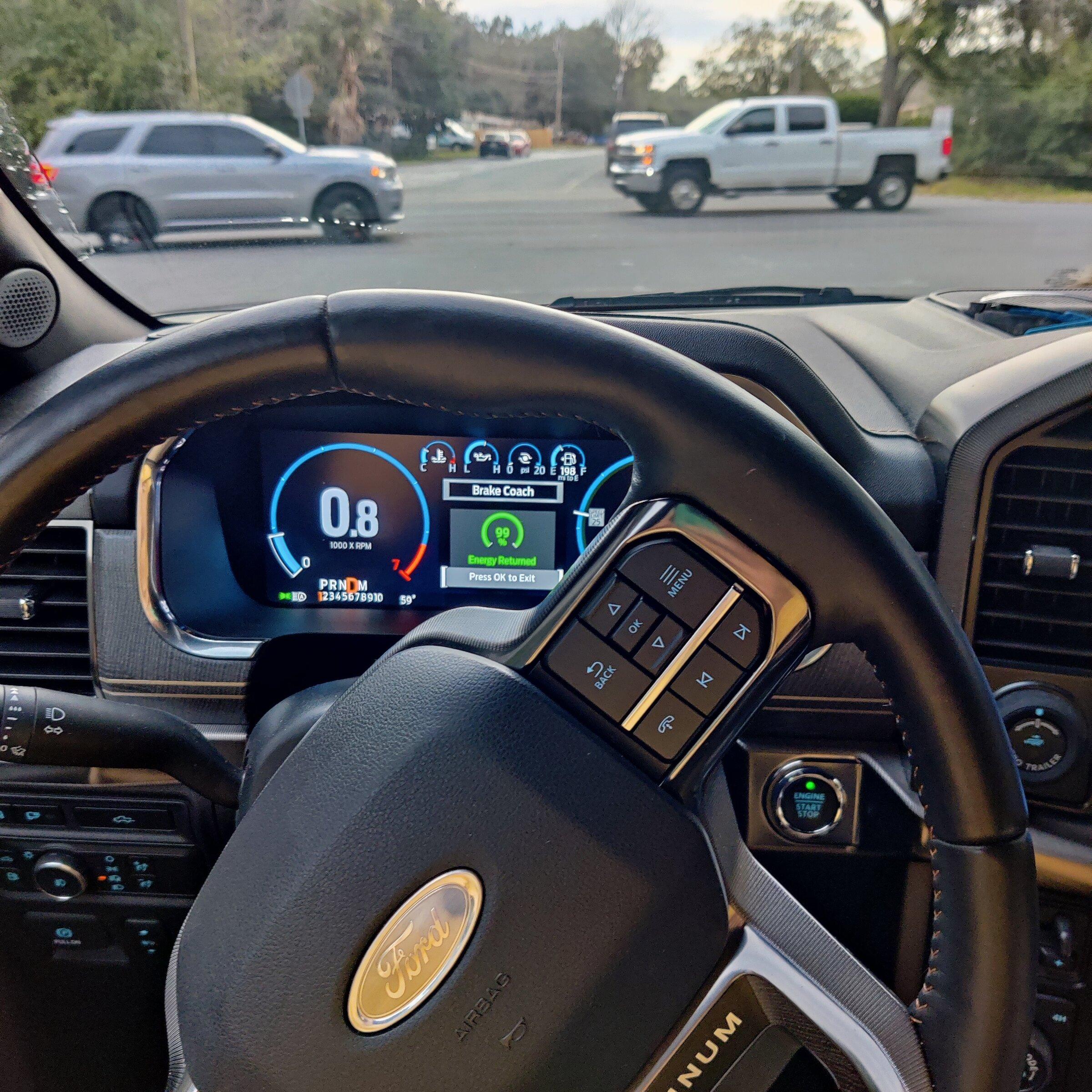 Ford F-150 Lightning Steering Wheel turned left, Truck was going straight.? IMG_20220112_162021