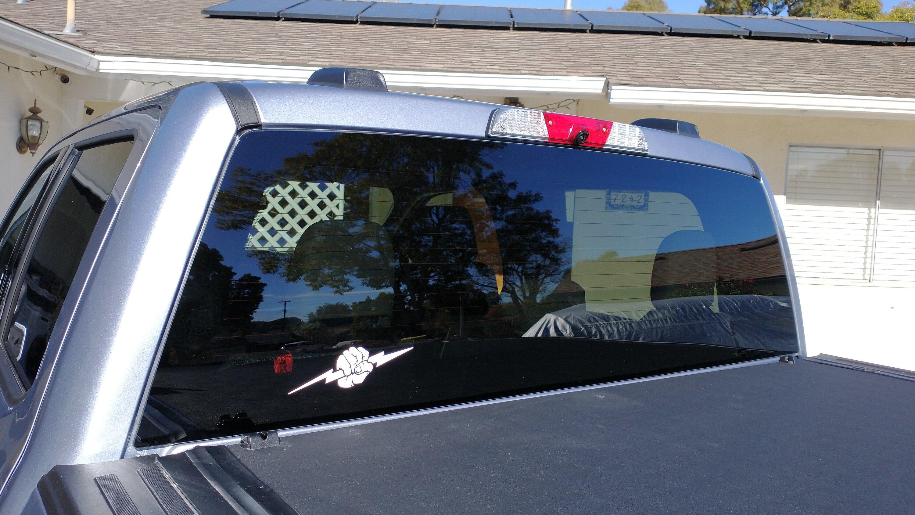 Ford F-150 Lightning 🙋‍♂️ What Did You Do To Your Lightning Today? IMG_20221205_115853308 Decal hand w lightning bolt rear window