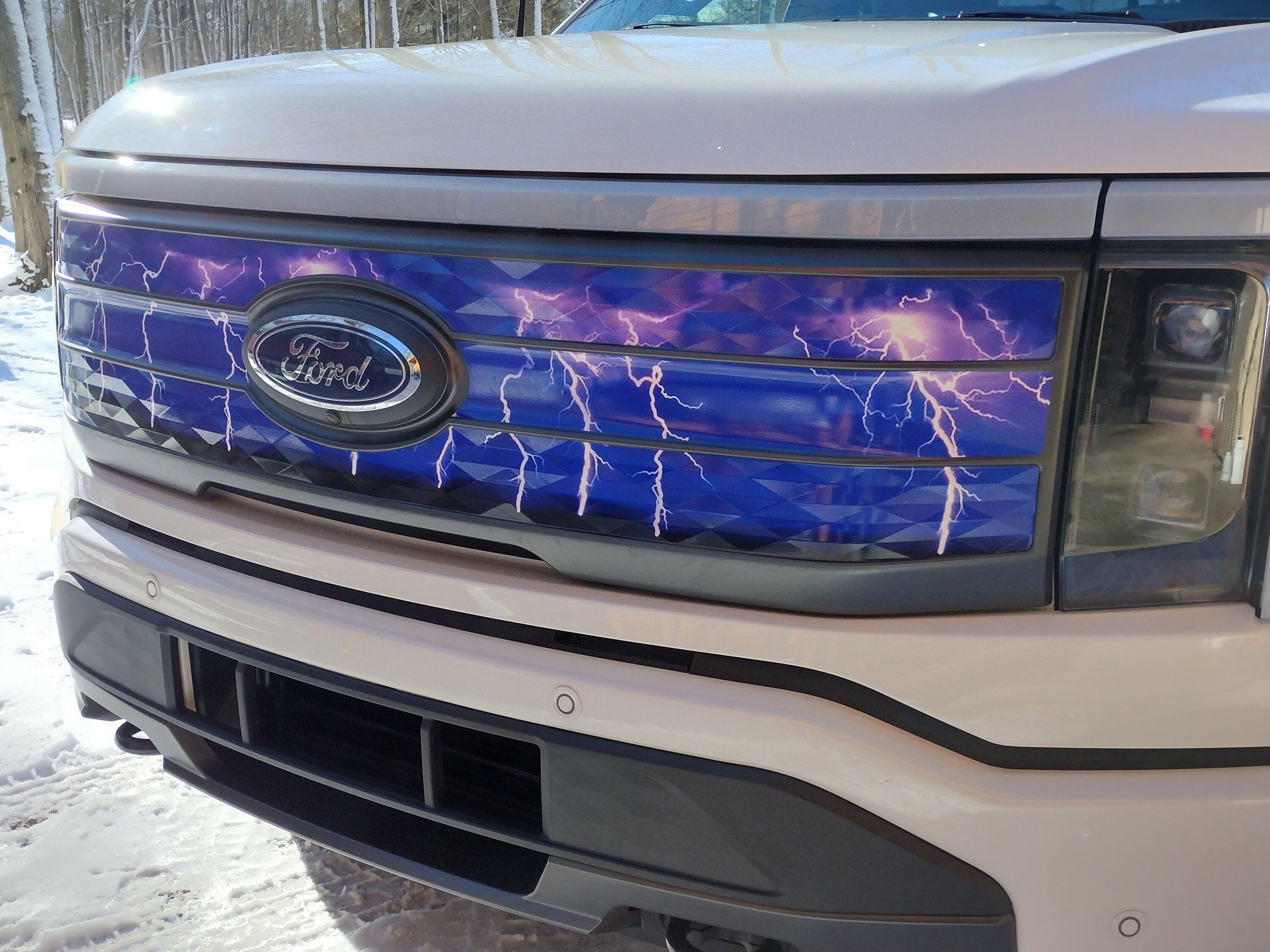 Ford F-150 Lightning My improved (stars & stripes) front grille IMG_20230115_123047892_HDR