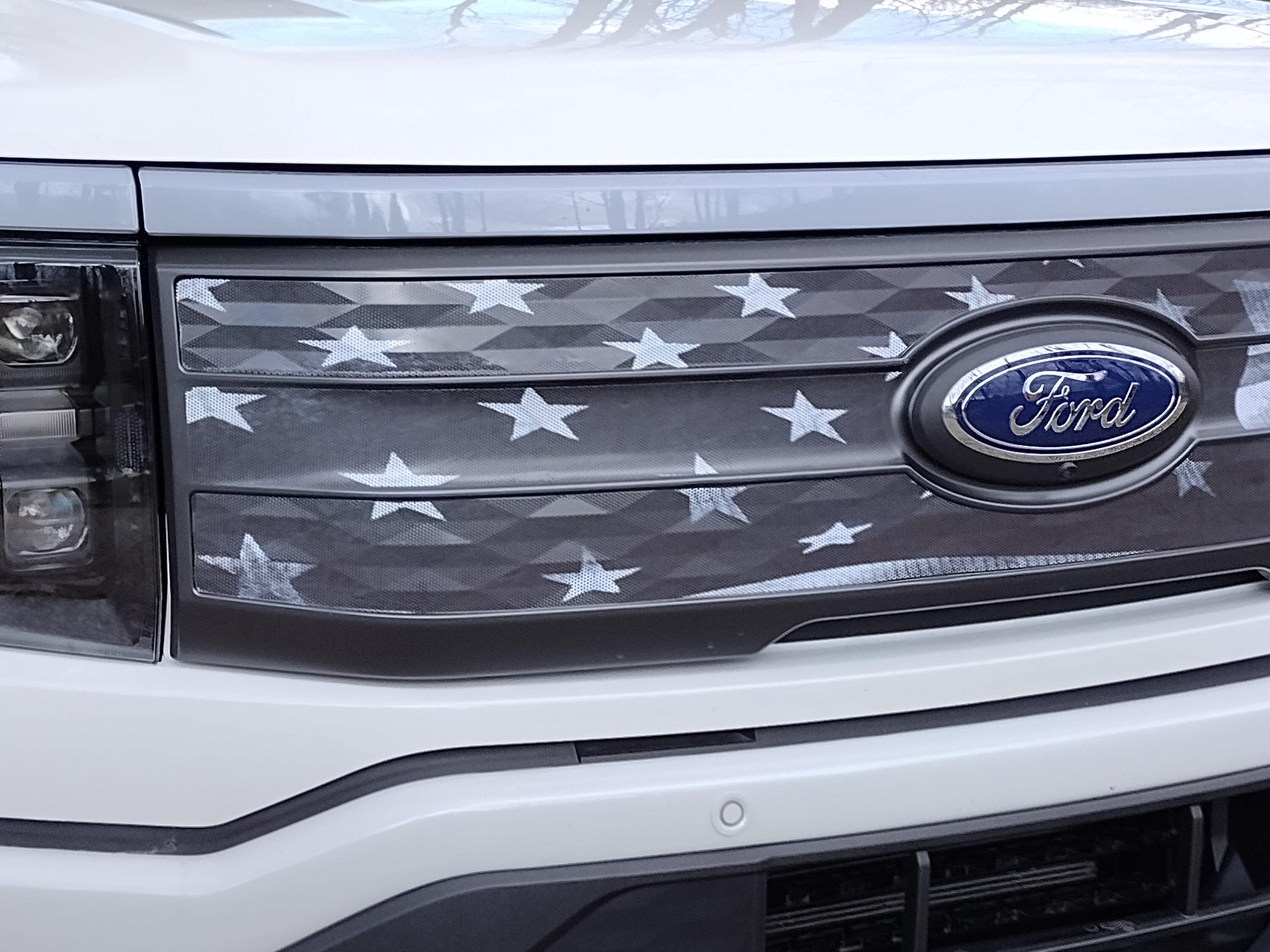 Ford F-150 Lightning My improved (stars & stripes) front grille IMG_20230325_155022362