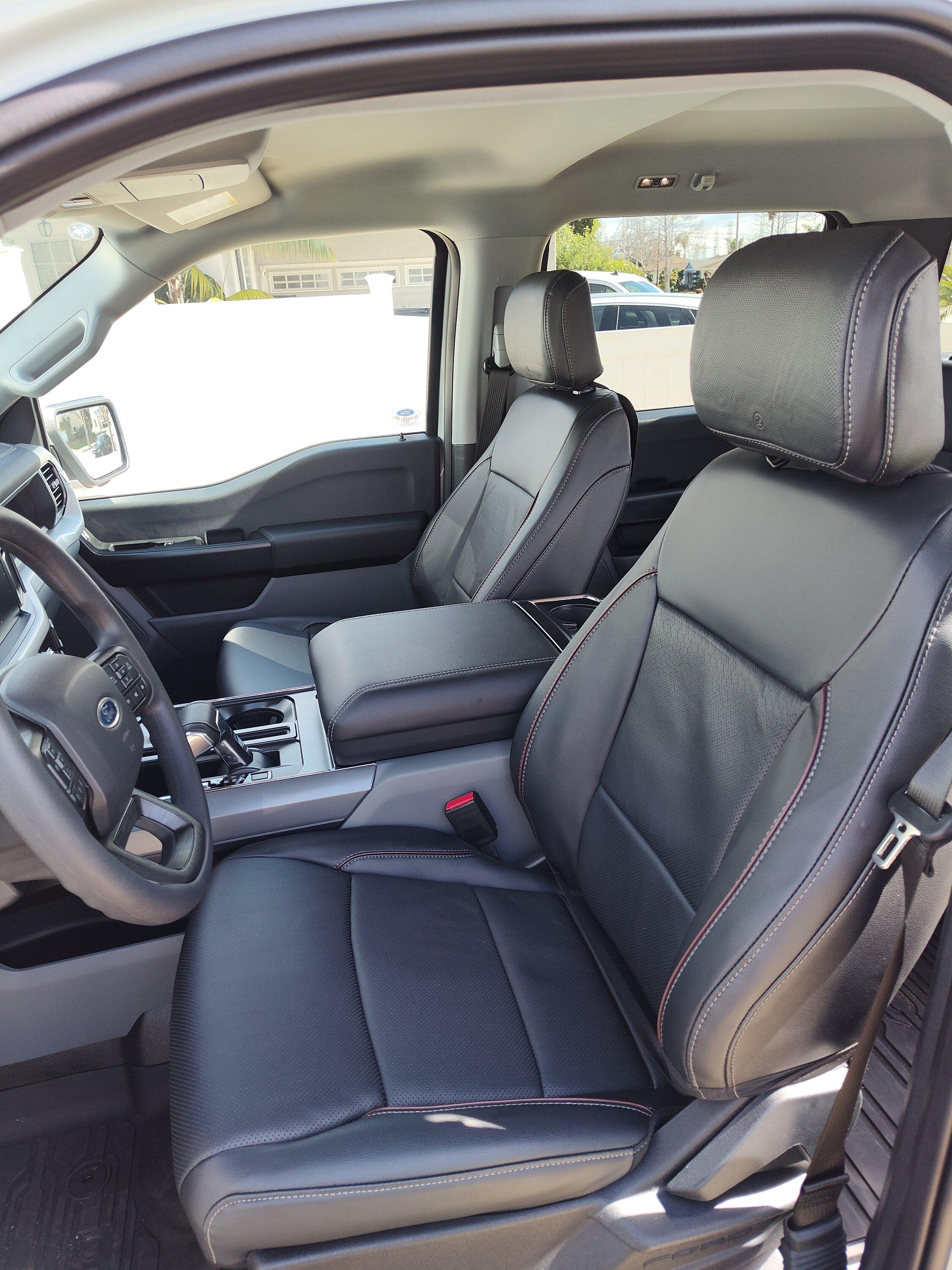 Ford F-150 Lightning Lariat Leather installed in my Lightning Pro IMG_20240221_114319072