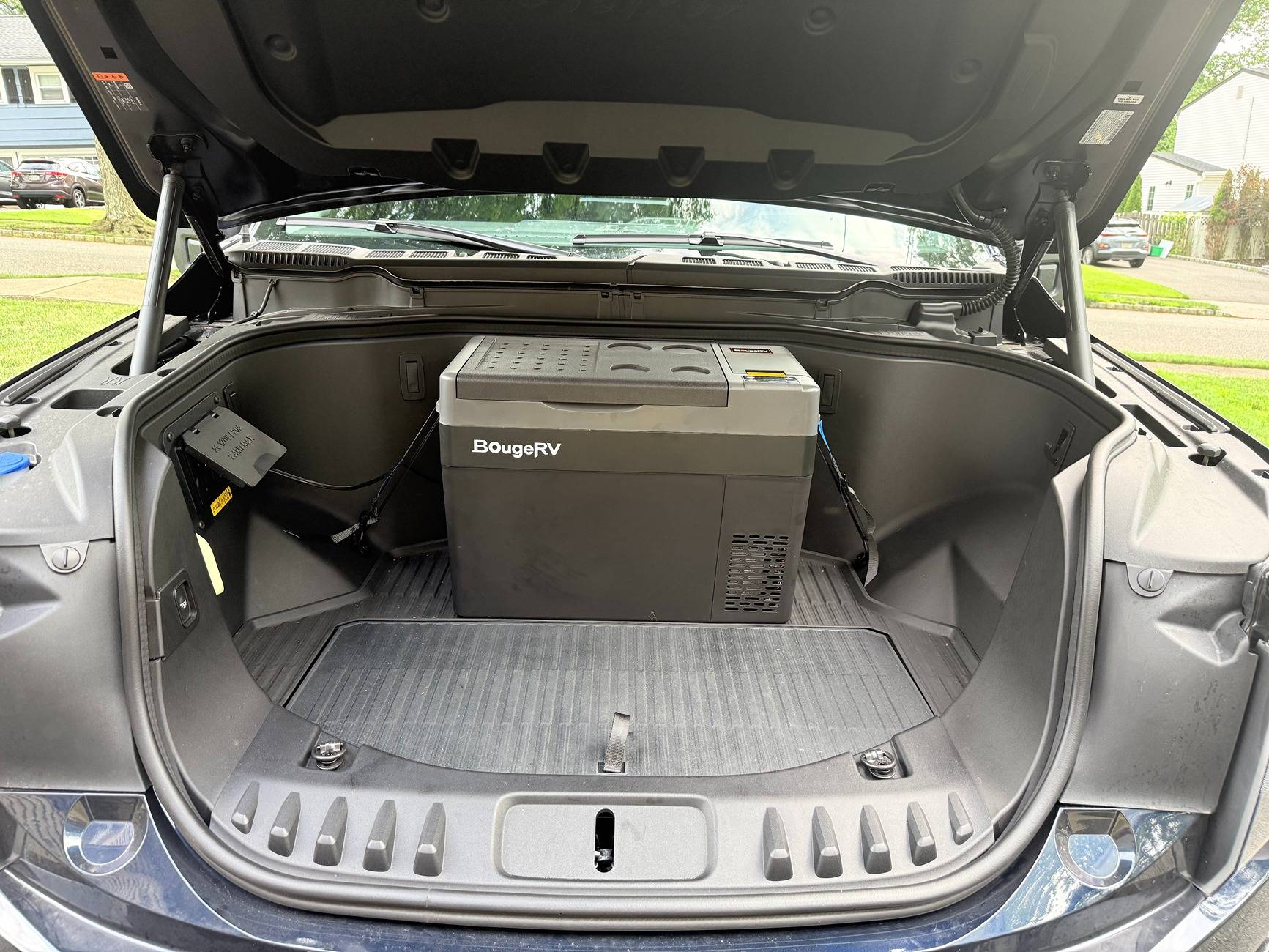 Ford F-150 Lightning My BougeRV 30QT Fridge setup in frunk IMG_2038