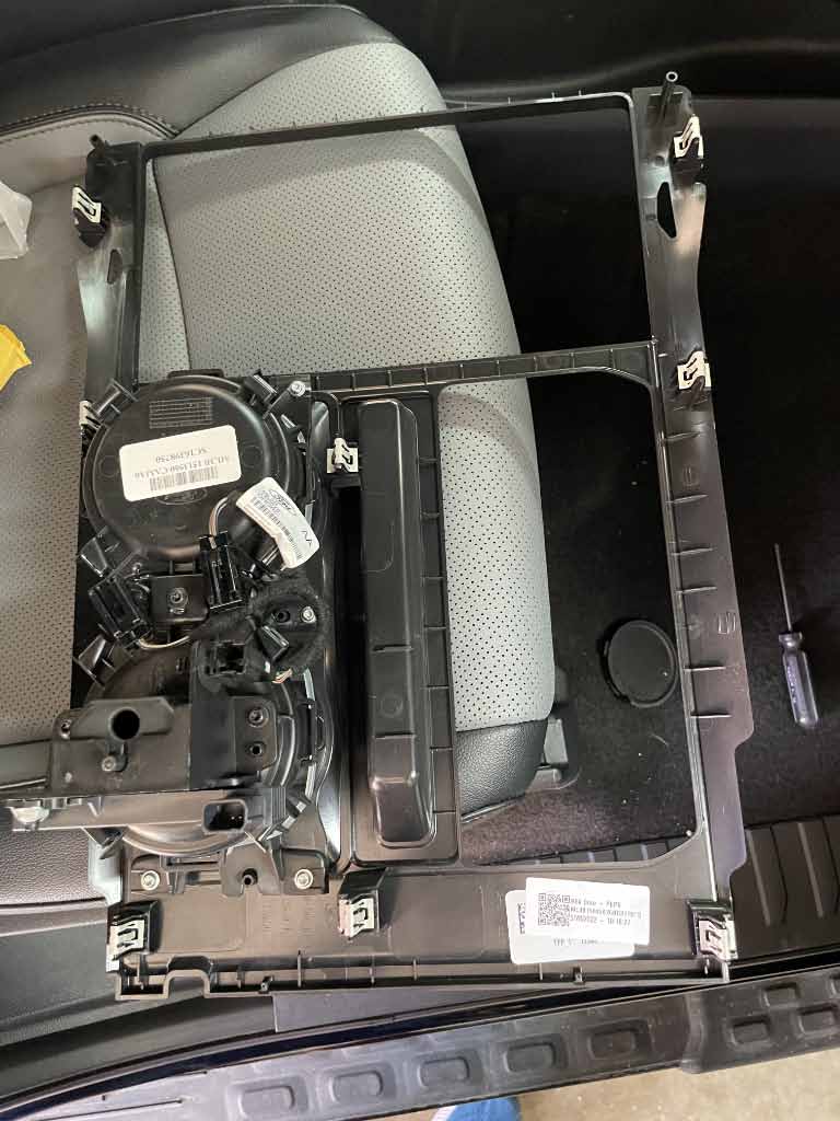 Ford F-150 Lightning Cup holder light installation/media bin light/glove box light IMG_2097
