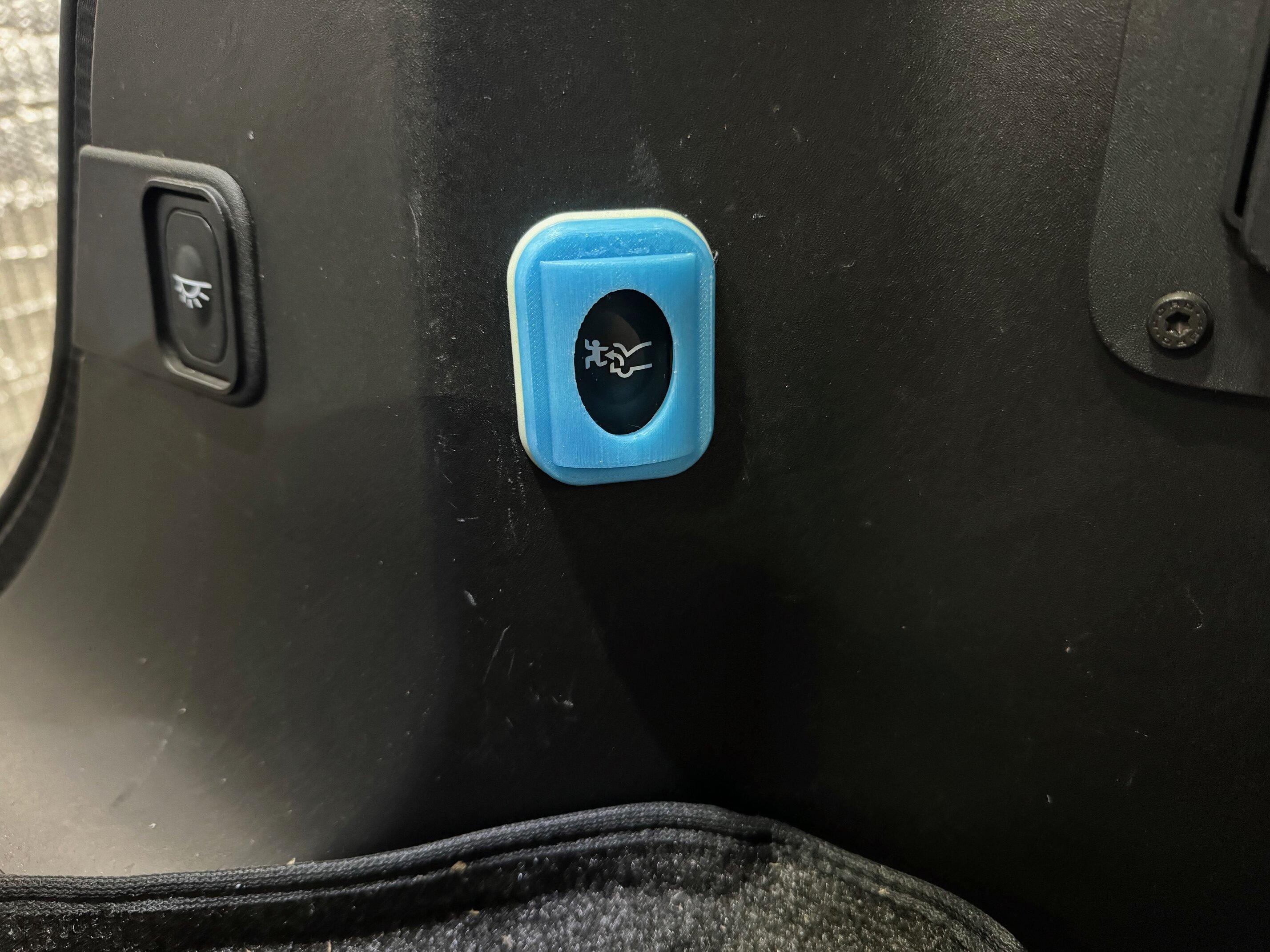 Ford F-150 Lightning Frunk Emergency Release Button Cover IMG_2103