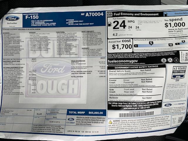 Ford F-150 Lightning 2021 F-150 Payload Stickers IMG_2379