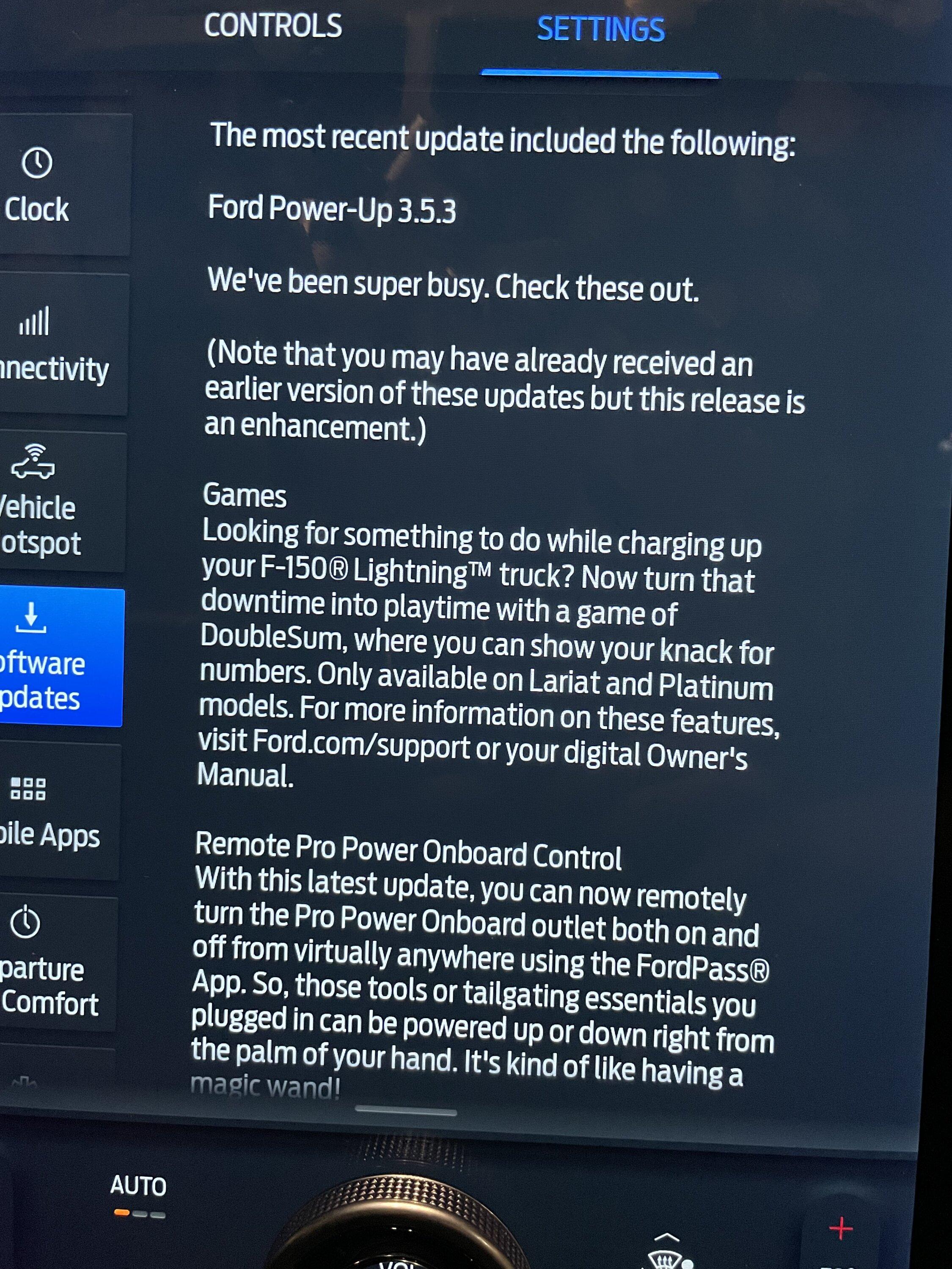 Ford F-150 Lightning OTA Software 3.5.3 Released IMG_2410