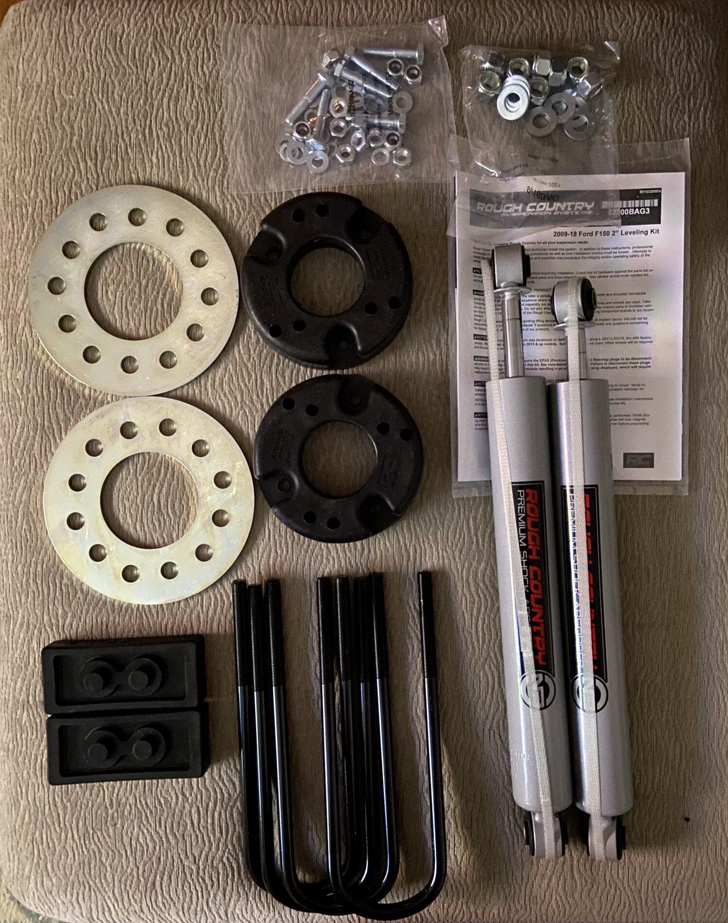 Ford F-150 Lightning Rough Country 2" Level Kit with PremiumN3 Rear Shocks IMG_2480