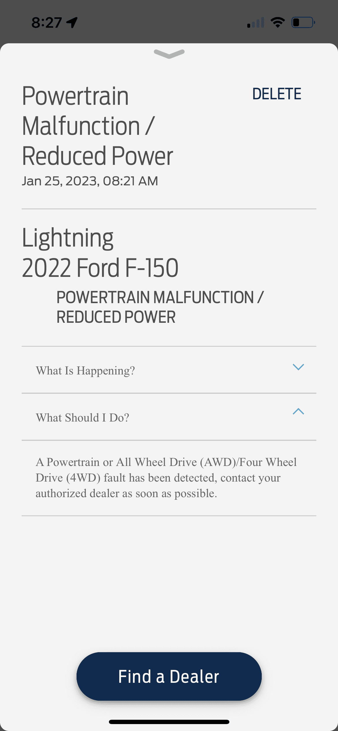 Ford F-150 Lightning Powertrain Malfunction/Reduced Power IMG_2666.PNG