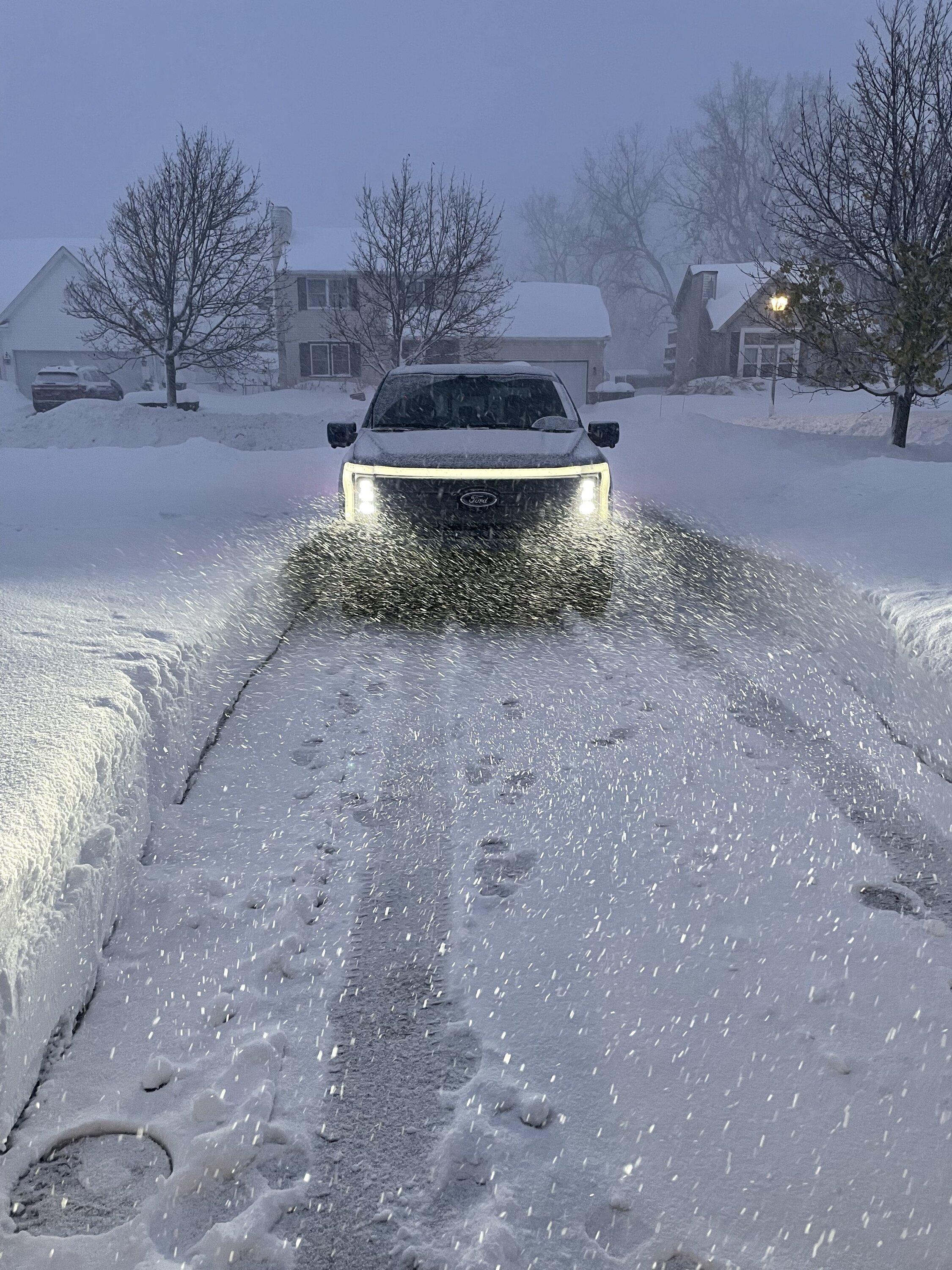 Ford F-150 Lightning Lightning Snow Performance Went Well IMG_2737