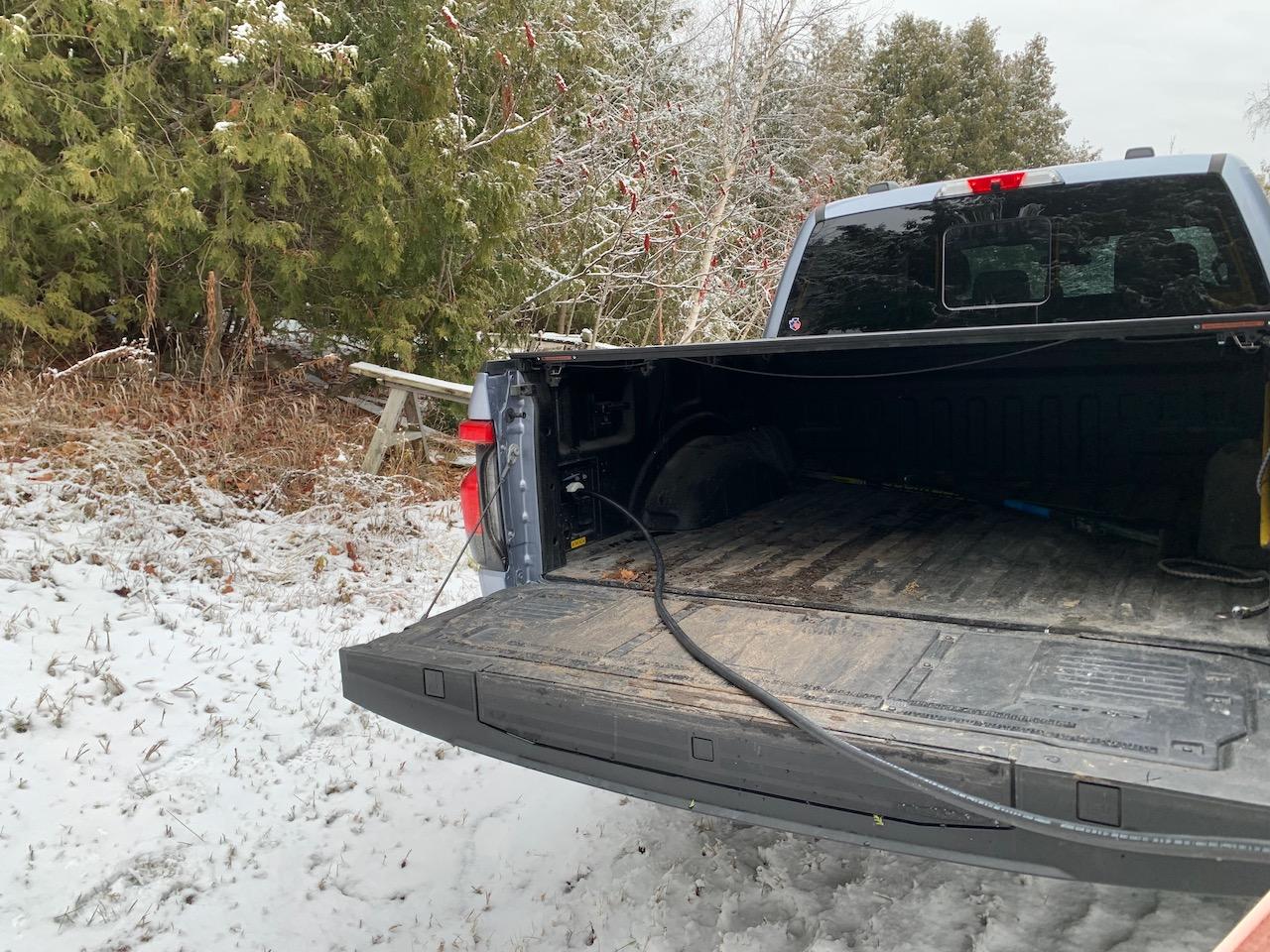 Ford F-150 Lightning Charging my off-grid house from my Lightning IMG_3347