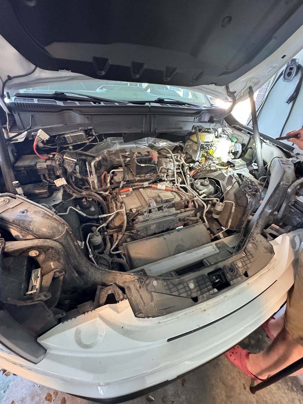 Ford F-150 Lightning Lots of dust in 12V battery area IMG_3369